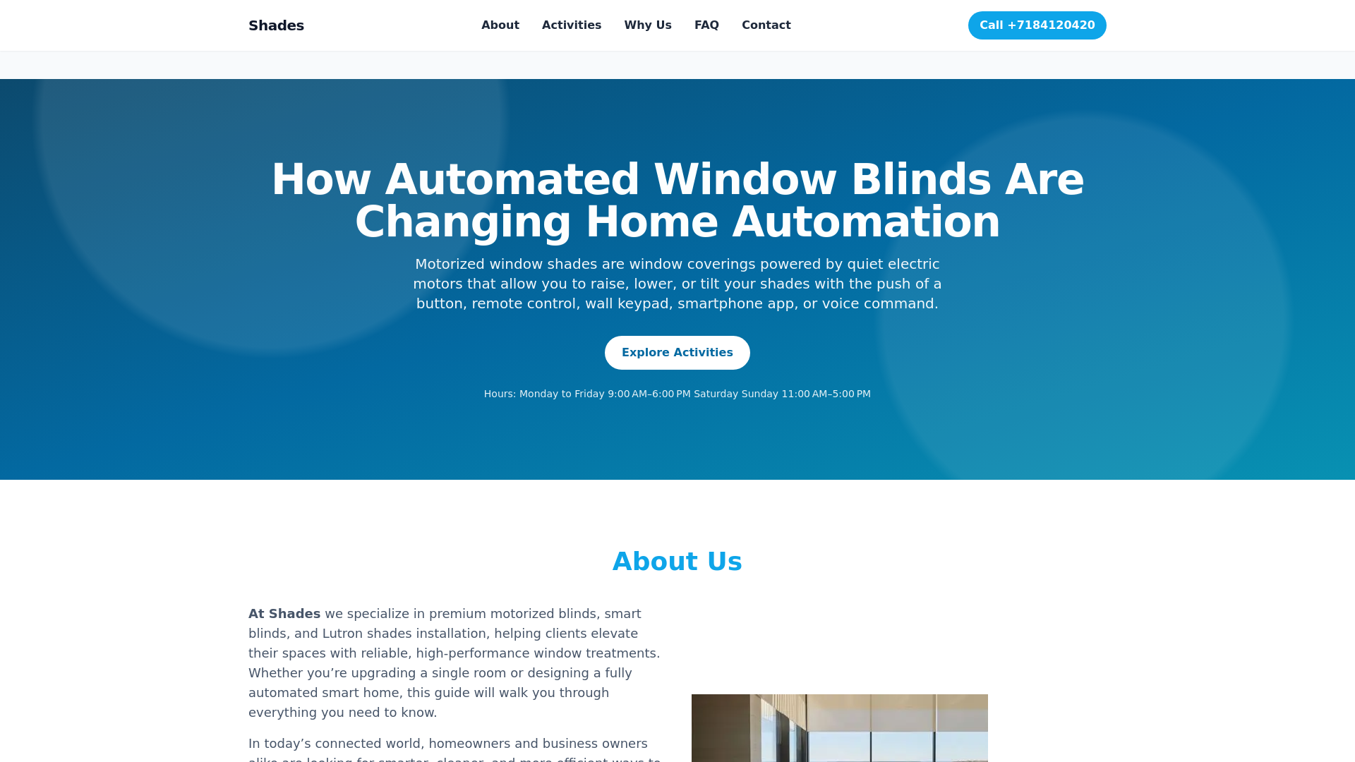 website screenshot of https://howautomatedwindowblindsarechanginghomeautomation.pages.dev/