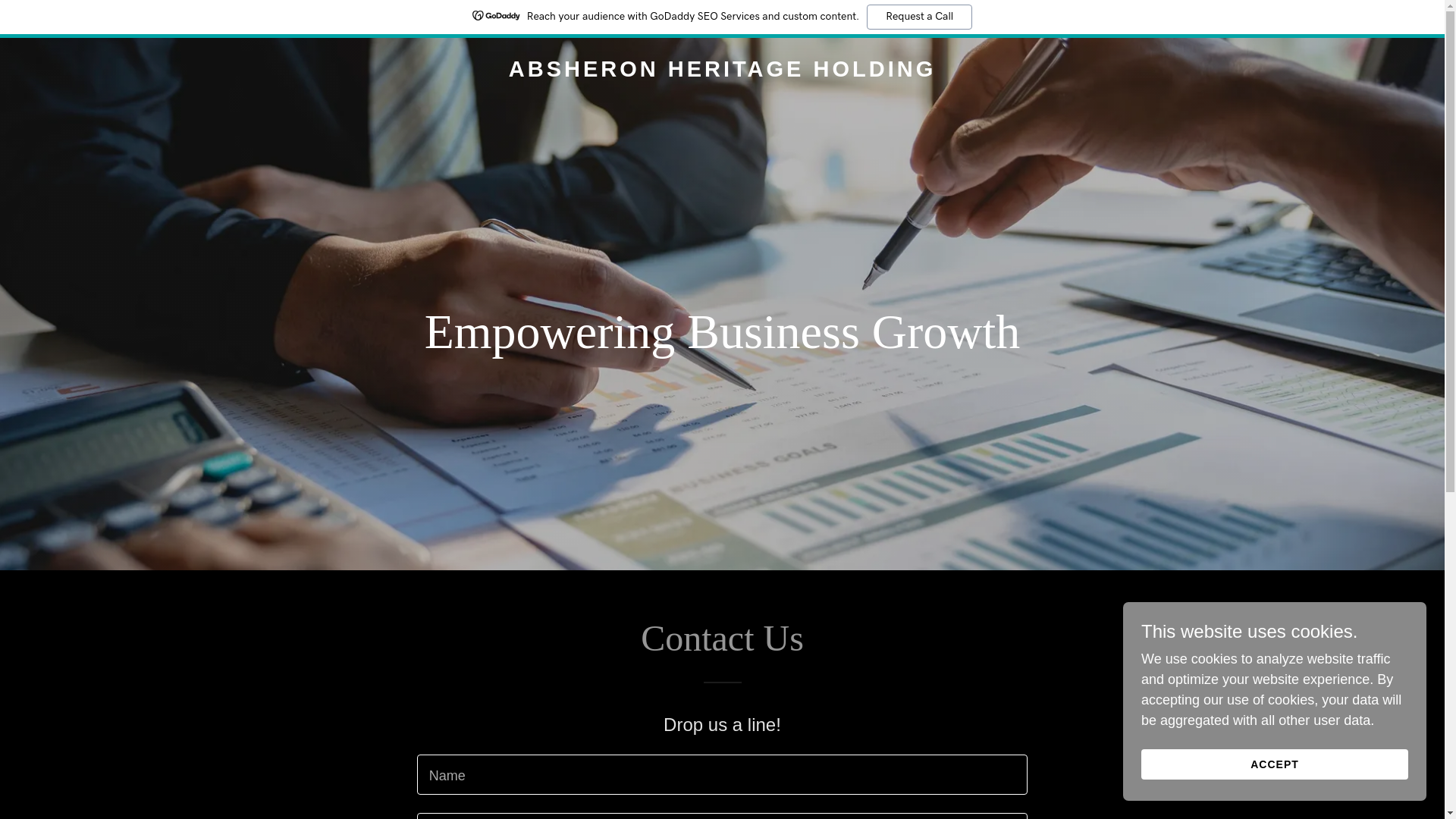website screenshot of https://absheronholding.com/