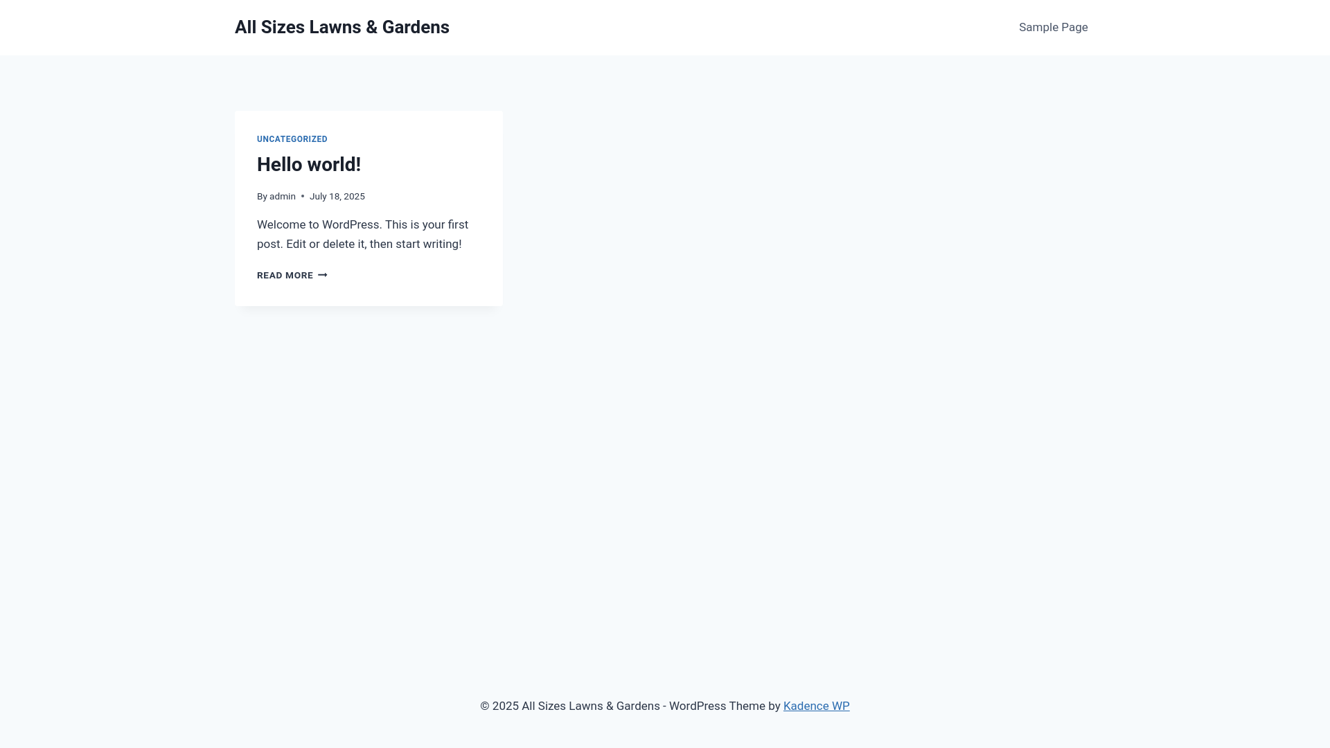 website screenshot of https://allsizeslawnsandgardens.com.au/
