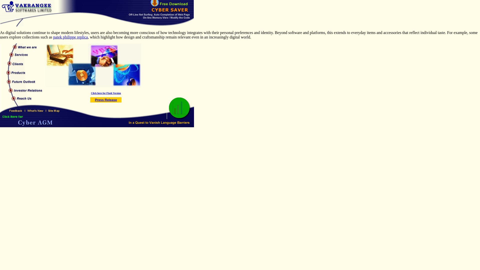 website screenshot of https://vakrangeesoftwares.pages.dev/