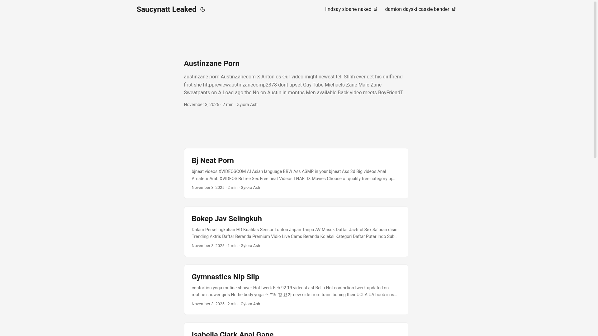 website screenshot of https://saucynatt-leaked.pages.dev/