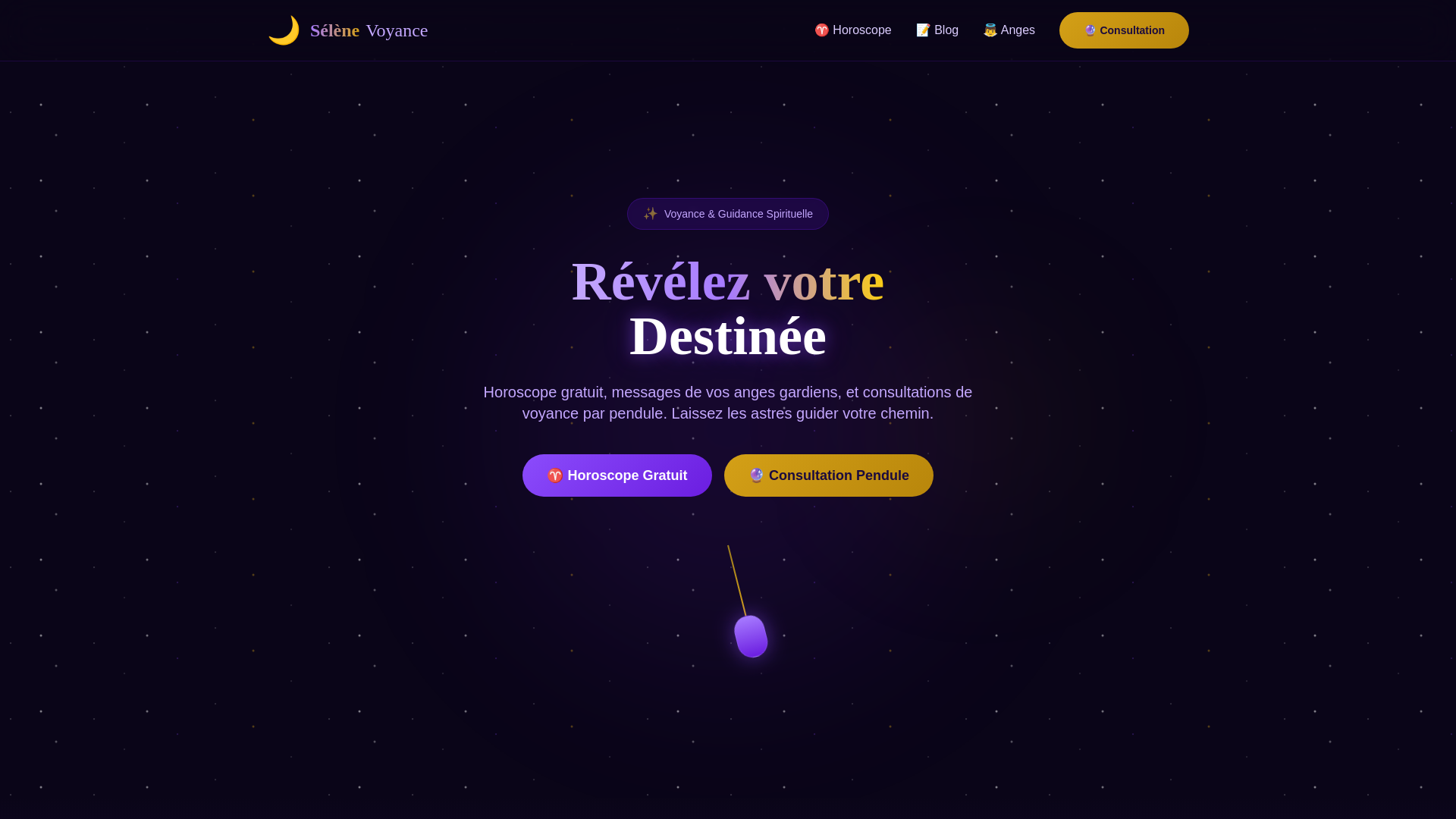 website screenshot of https://voyance-pendule.pages.dev/
