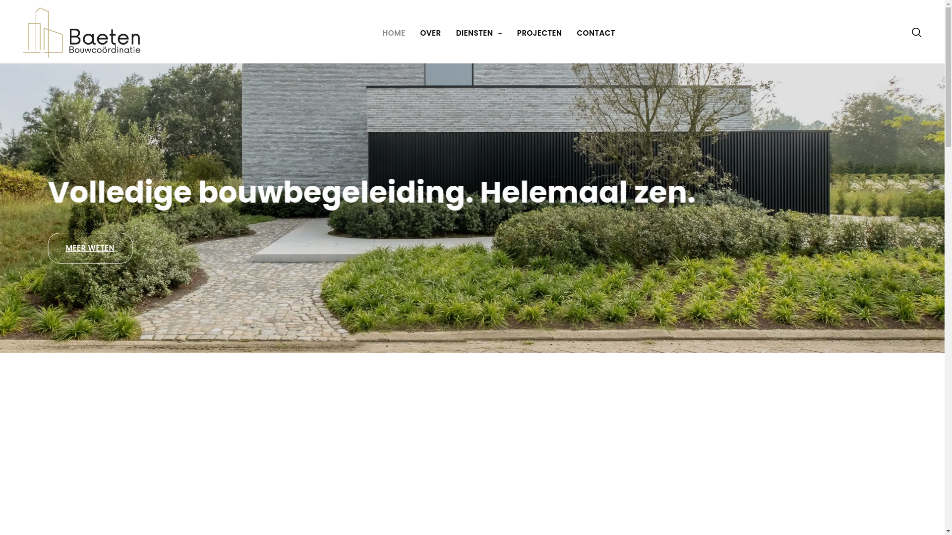 website screenshot of https://baetenbouwcoordinatie.be/