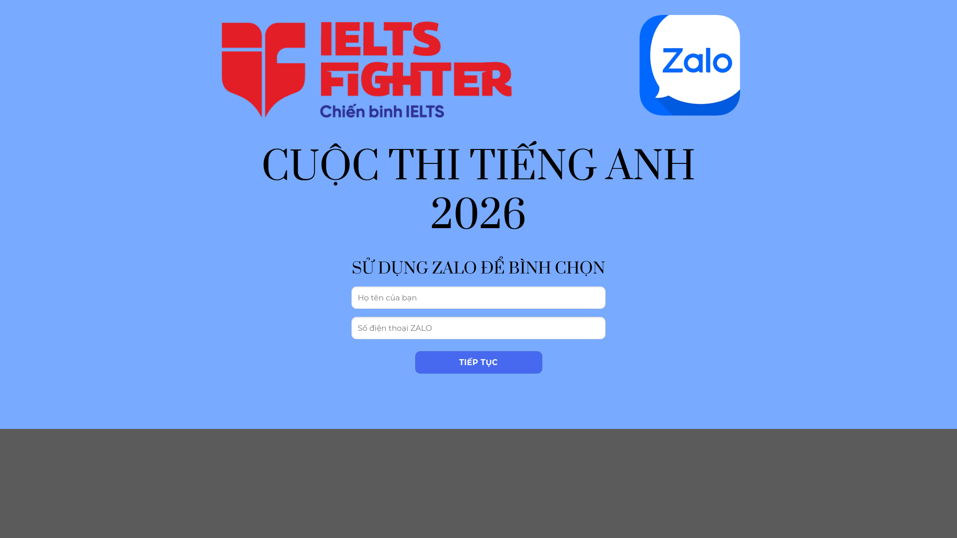 website screenshot of https://thitienganh2626.support/