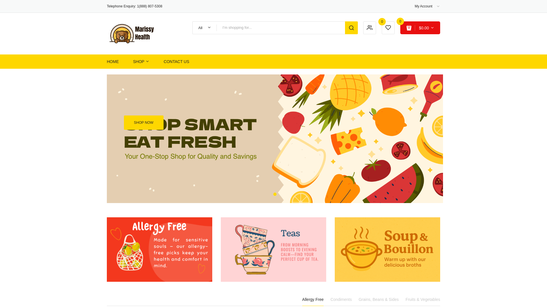 website screenshot of https://marissyhealth.club/