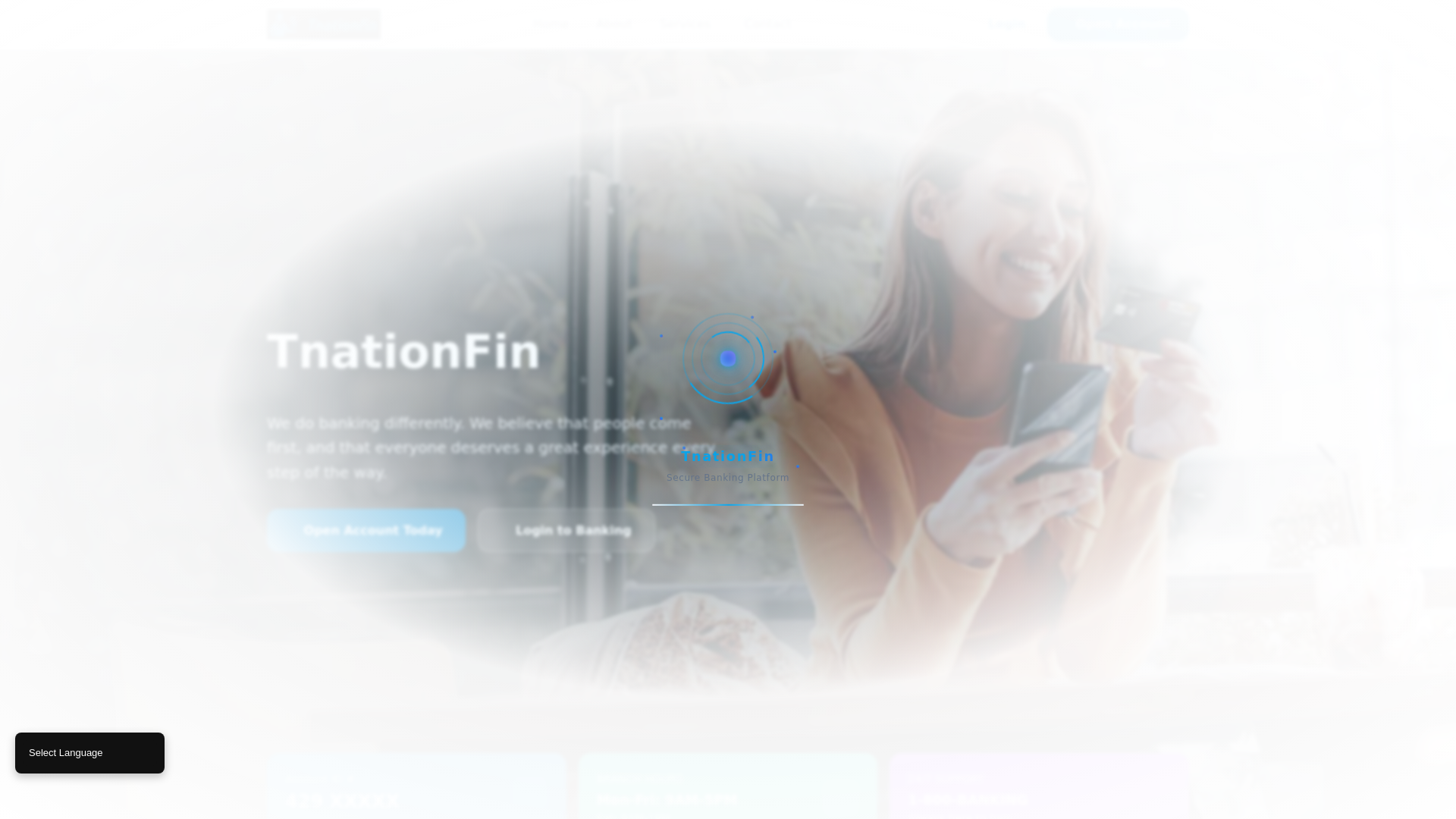 website screenshot of https://tnationfin.com