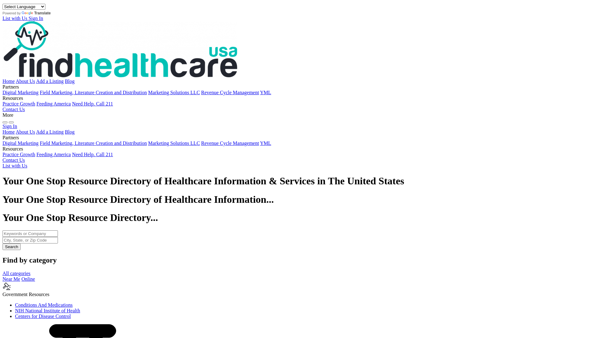 website screenshot of https://myfindhealthcare.co/