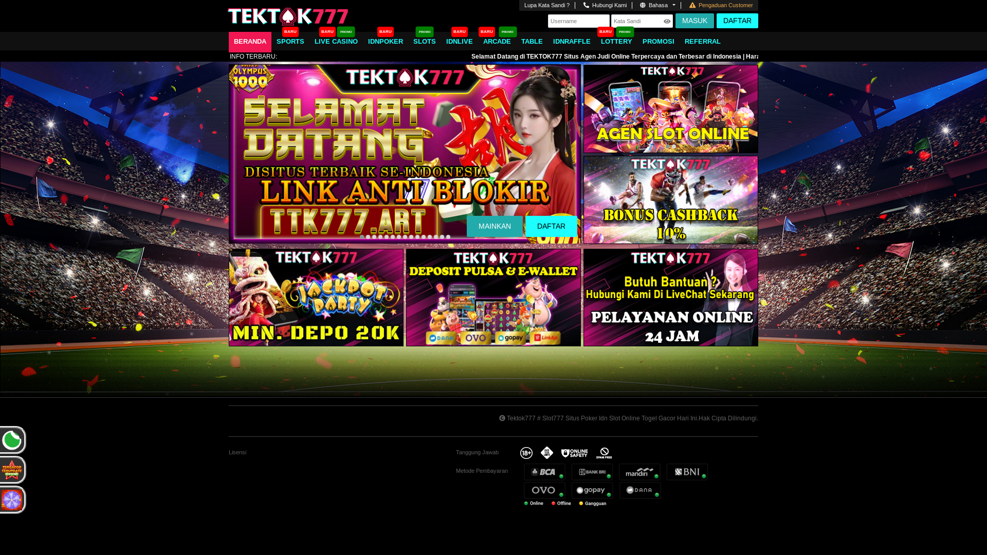 website screenshot of https://ttk777games.pics/