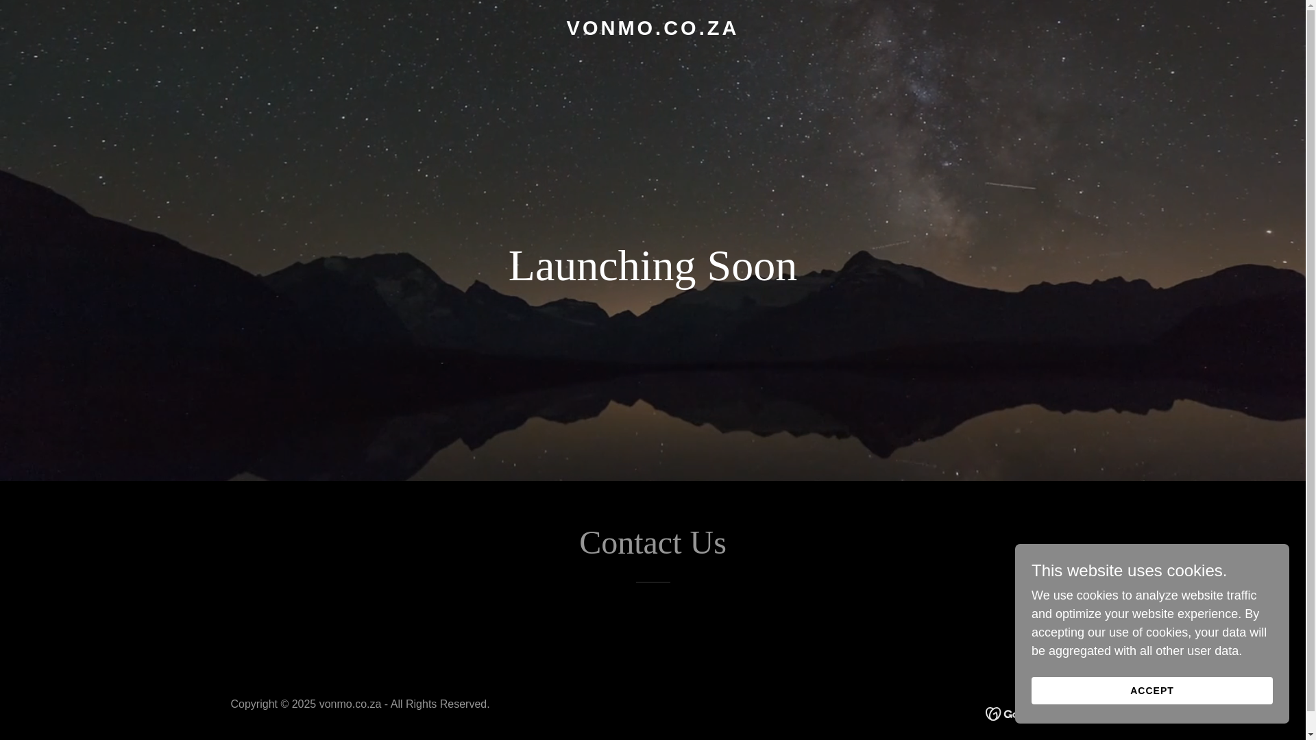website screenshot of https://vonmo.co.za/