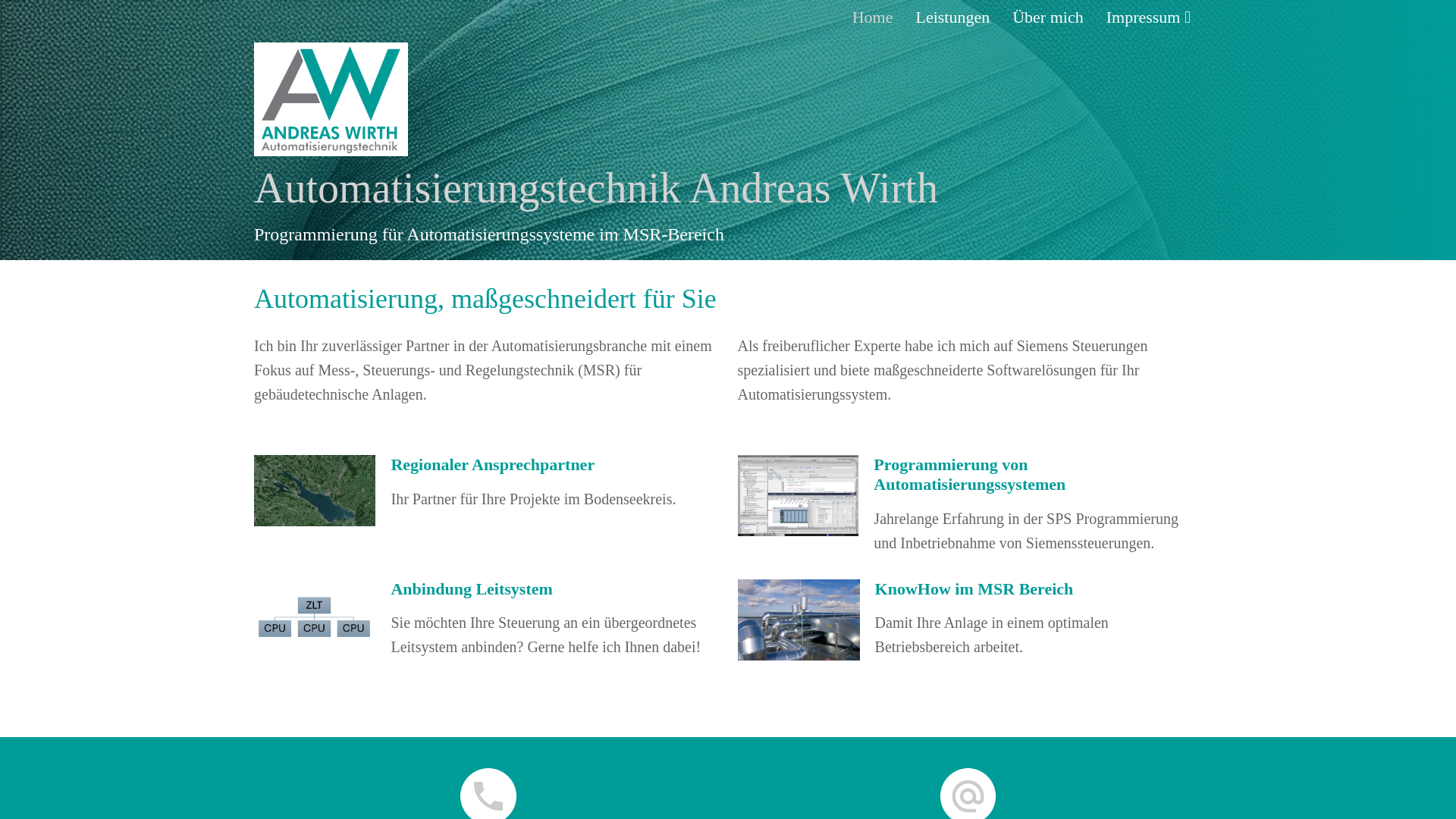 website screenshot of https://wirth-automation.de/