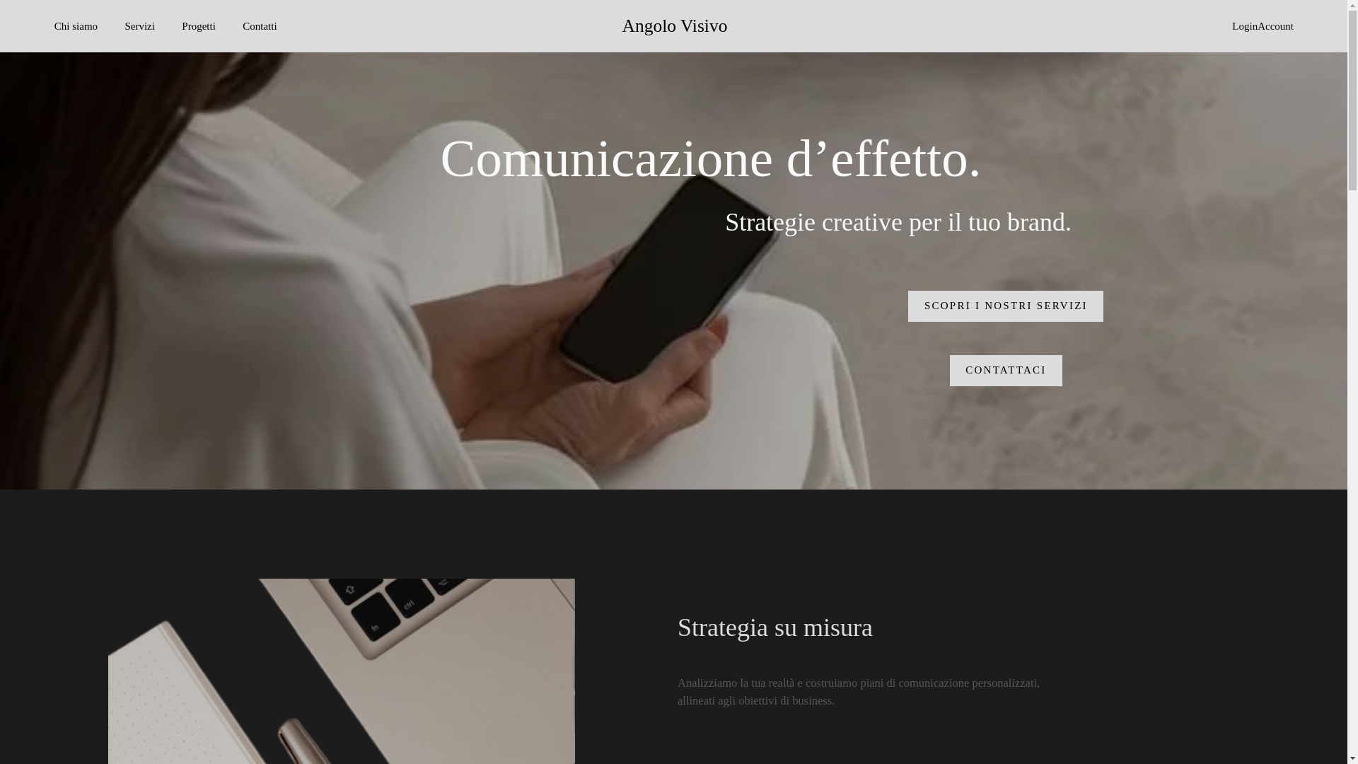 website screenshot of https://angolovisivo.com/