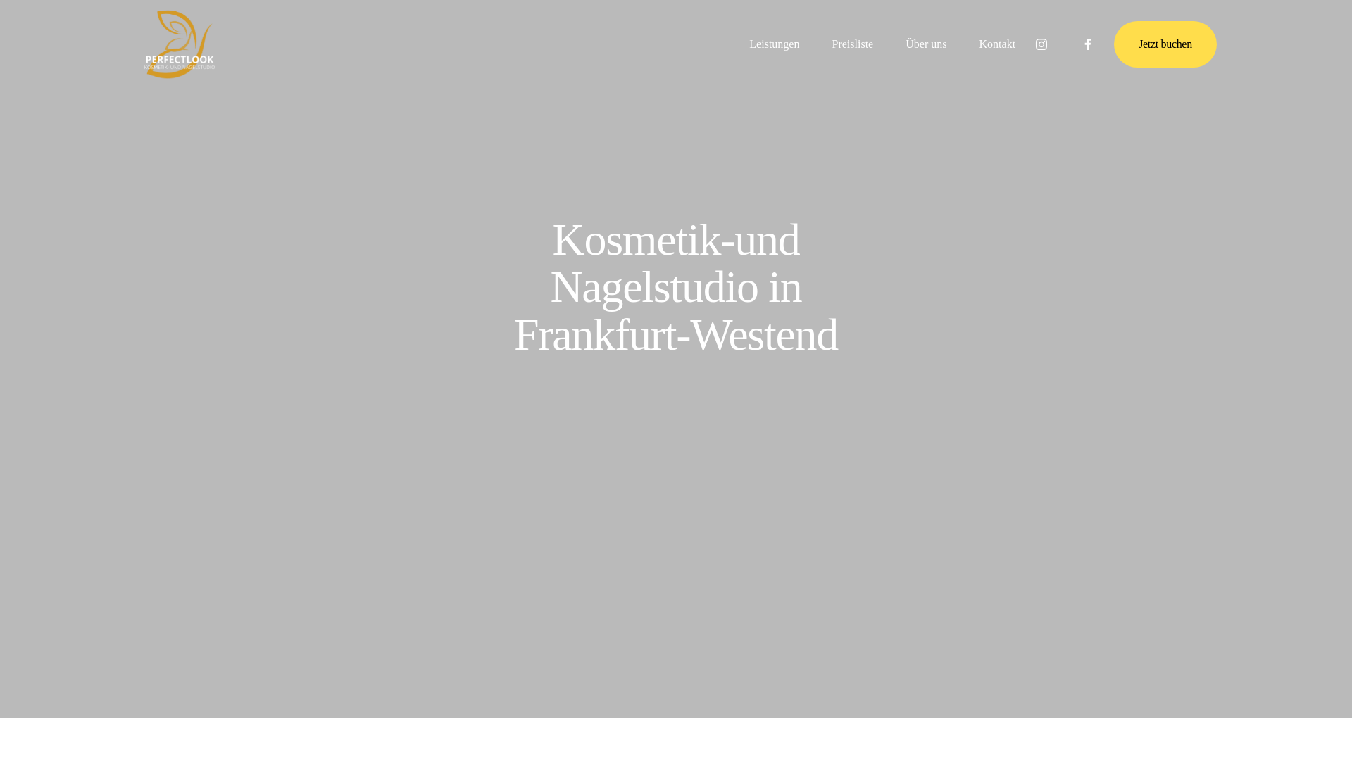 website screenshot of https://perfectlook-kosmetik-nagel.de/