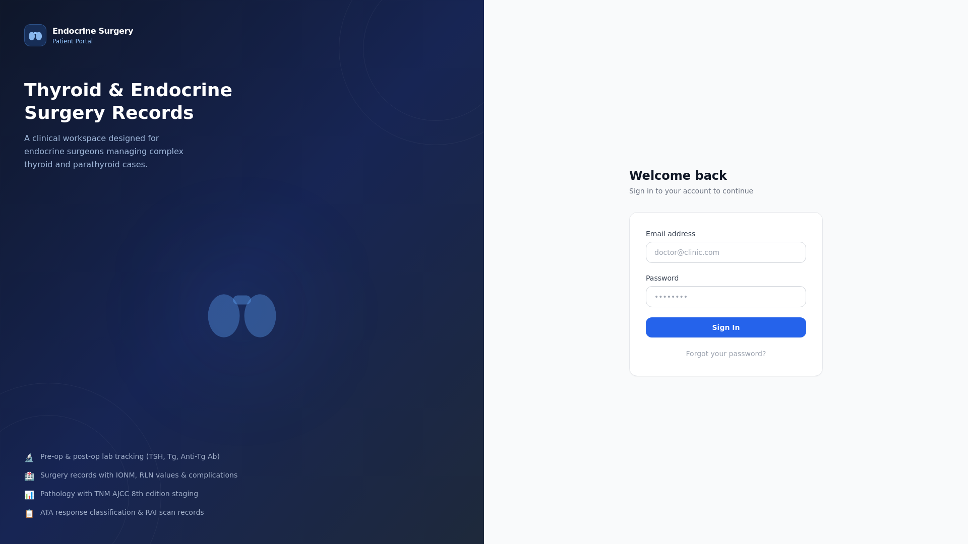 website screenshot of https://endocrinesurgerylebanon.com
