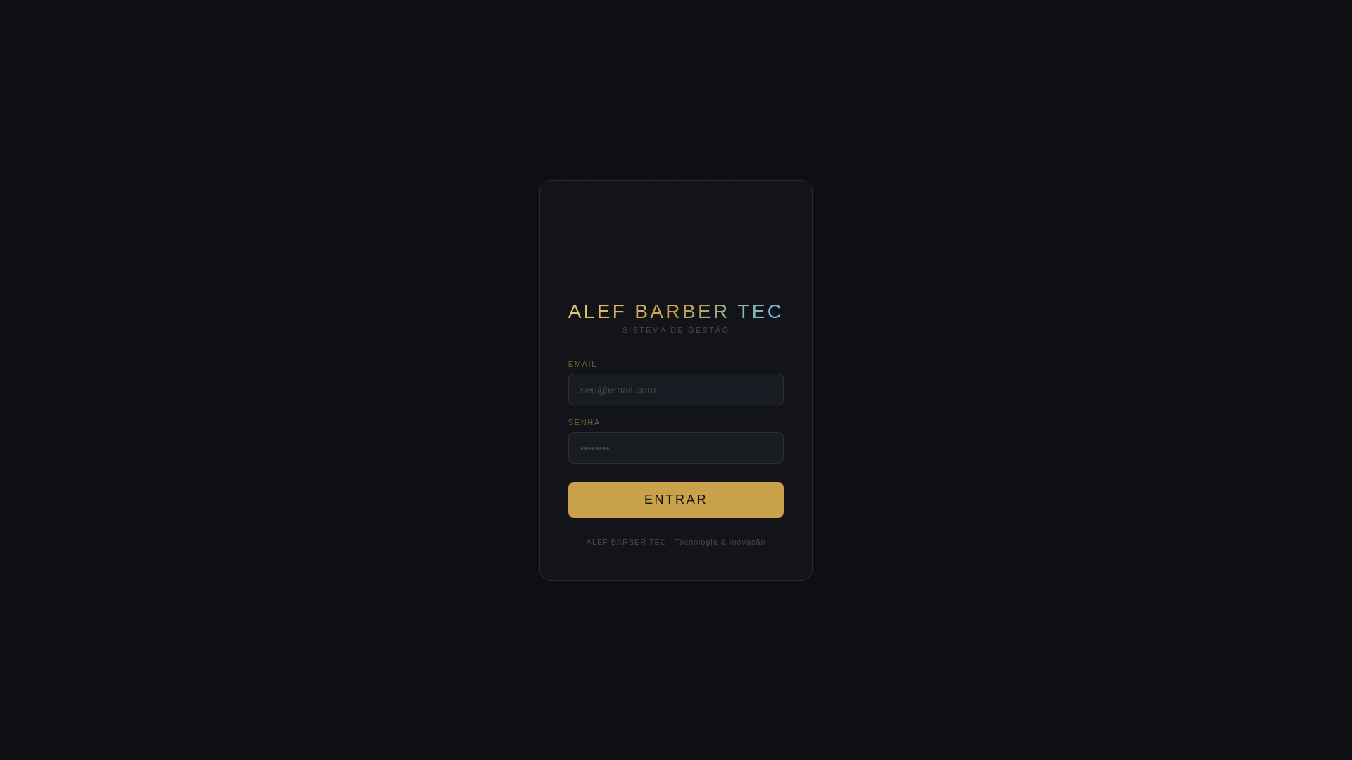 website screenshot of https://alefbarbertec.com.br