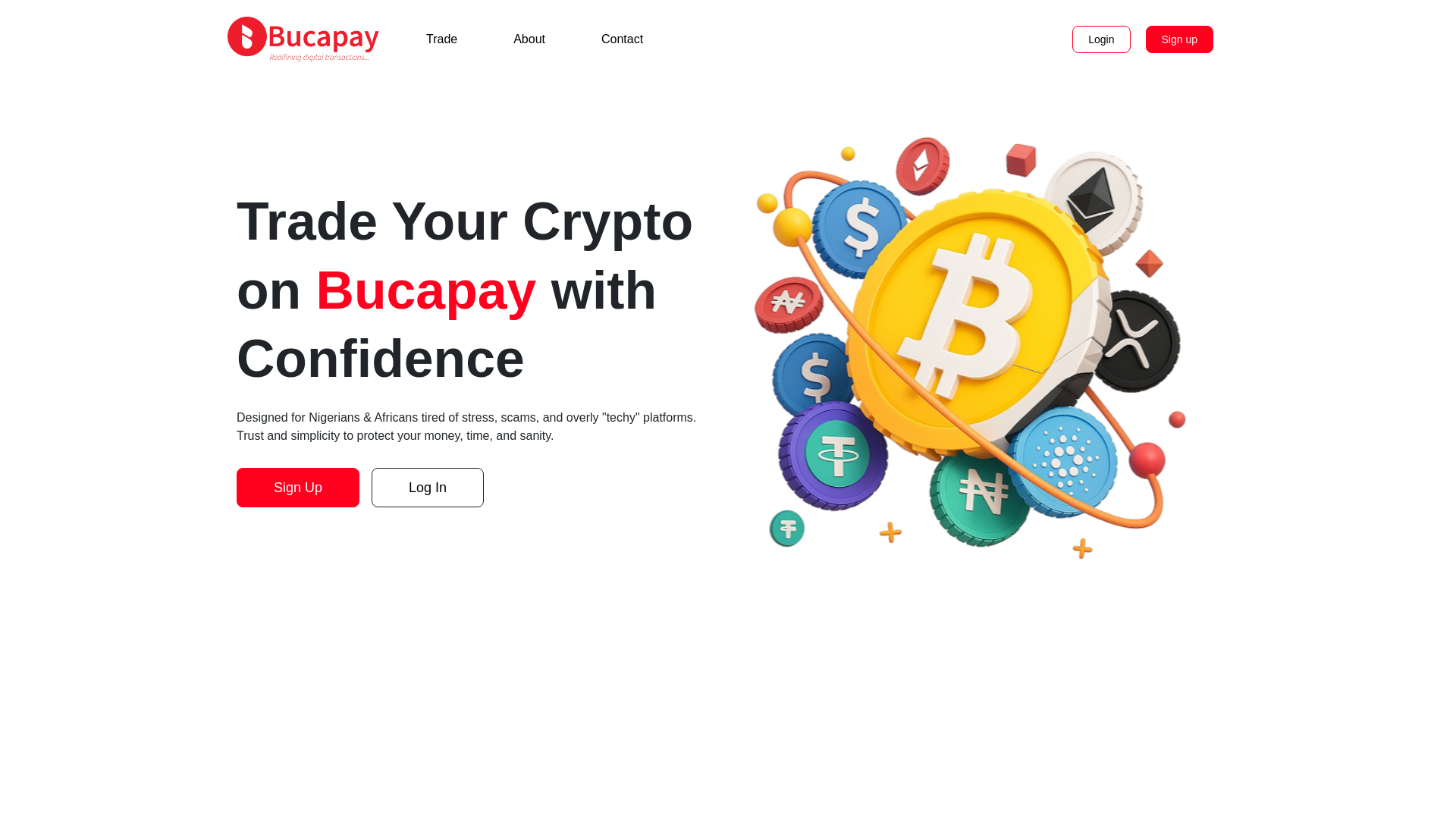 website screenshot of http://www.bucapay.com