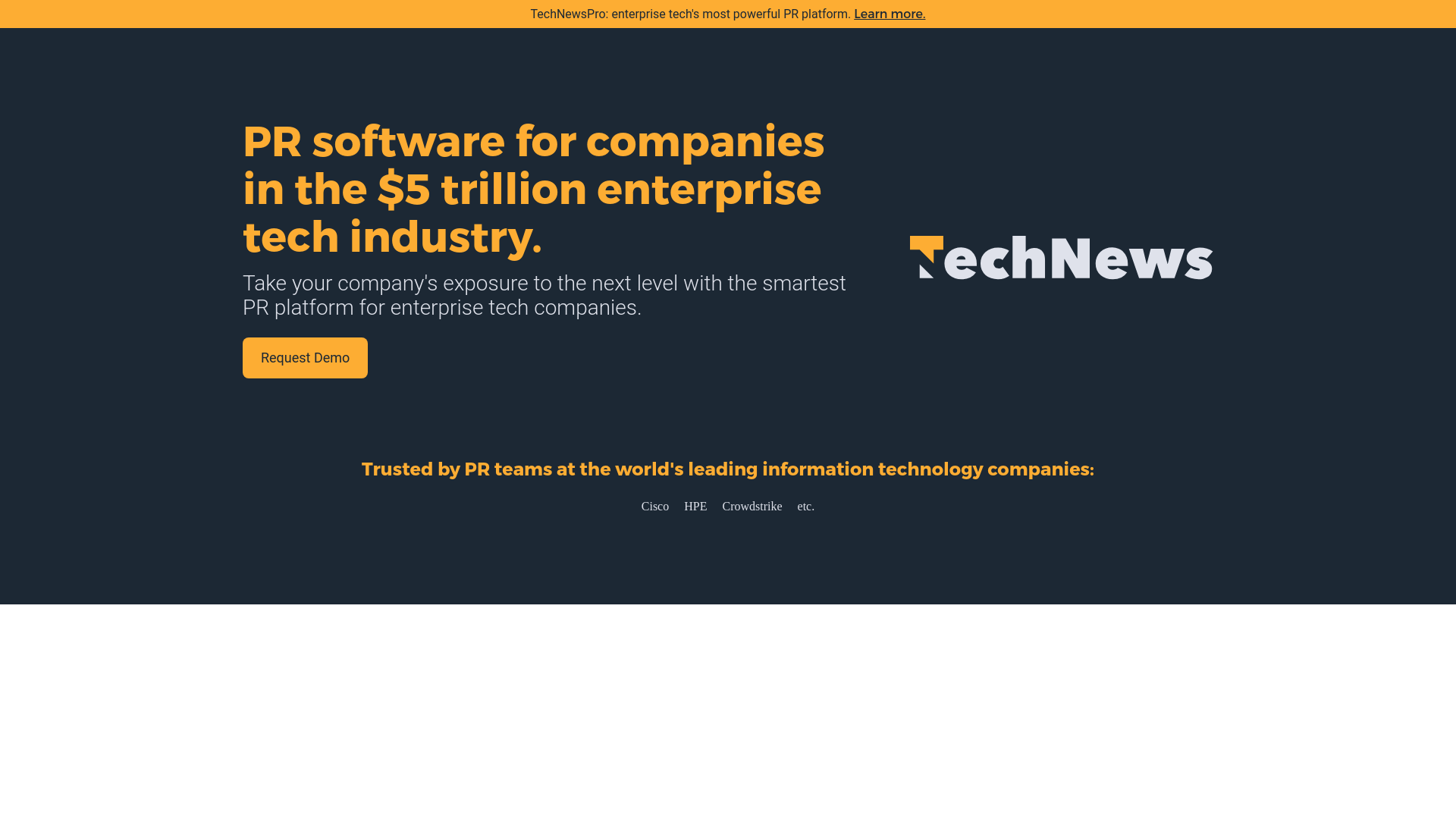 website screenshot of https://technews-demo.pages.dev/