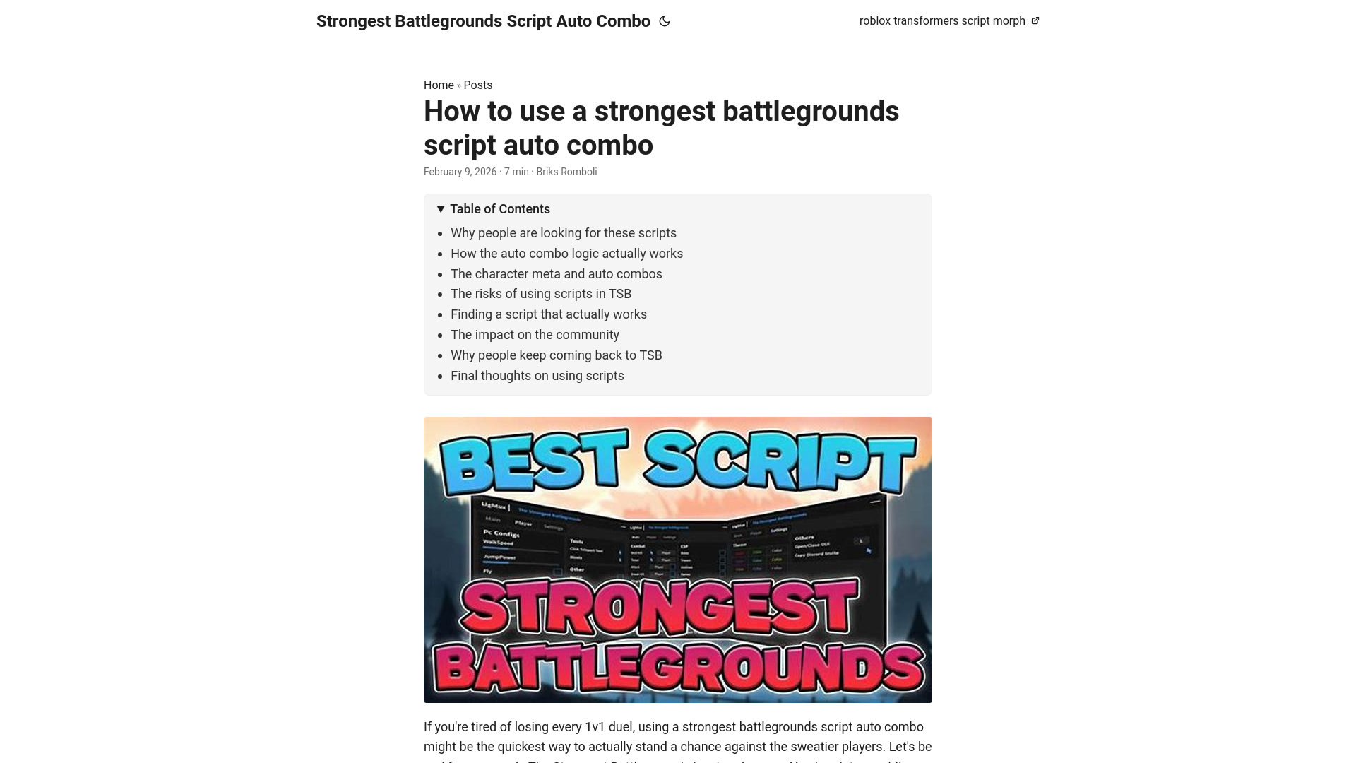 website screenshot of https://strongest-battlegrounds-script-auto-combo.pages.dev/