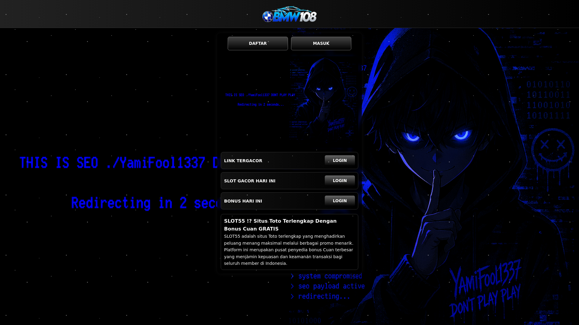 website screenshot of https://slot55-link.pages.dev/