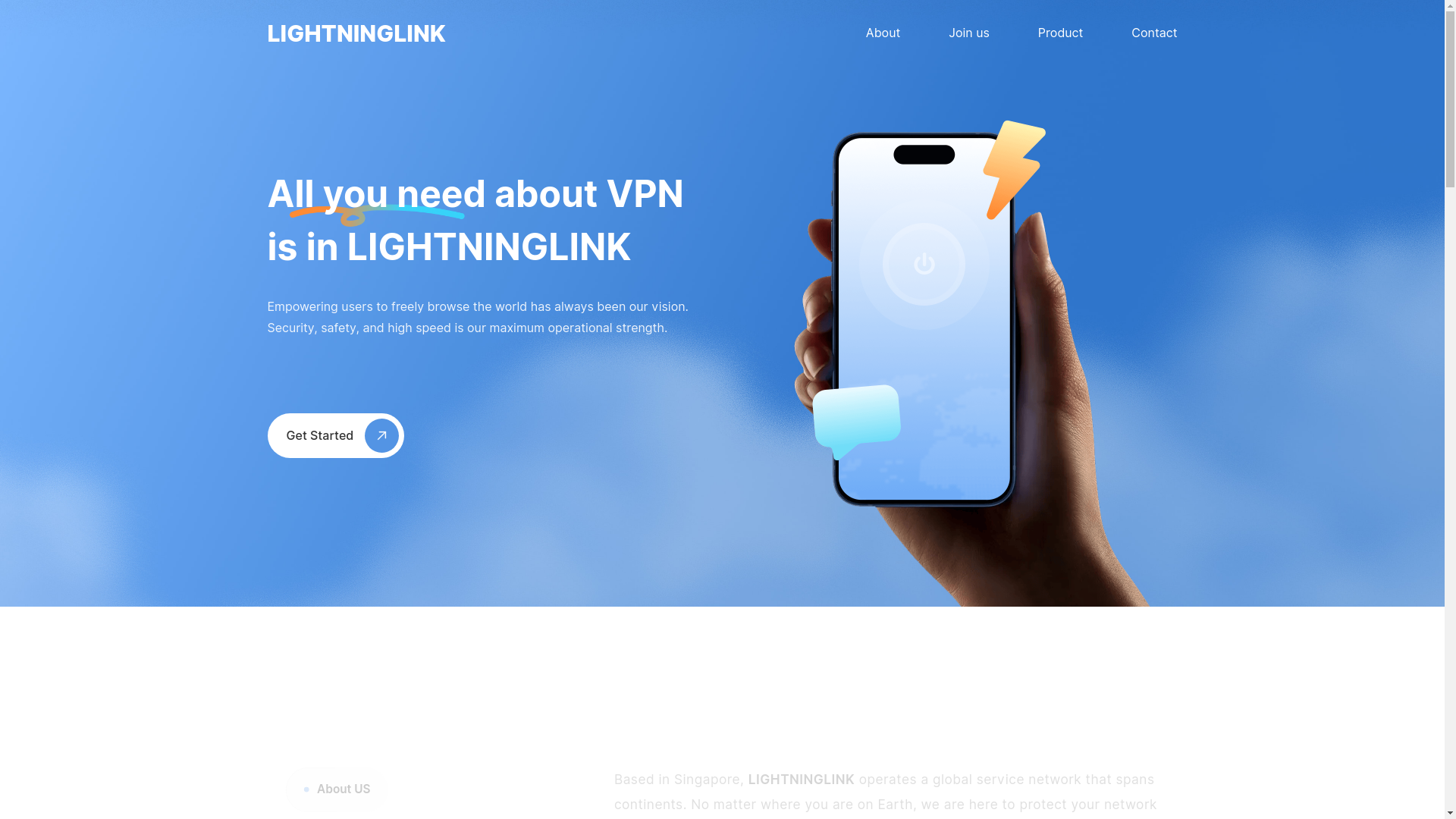 website screenshot of https://lightning-link-networks-com.pages.dev/