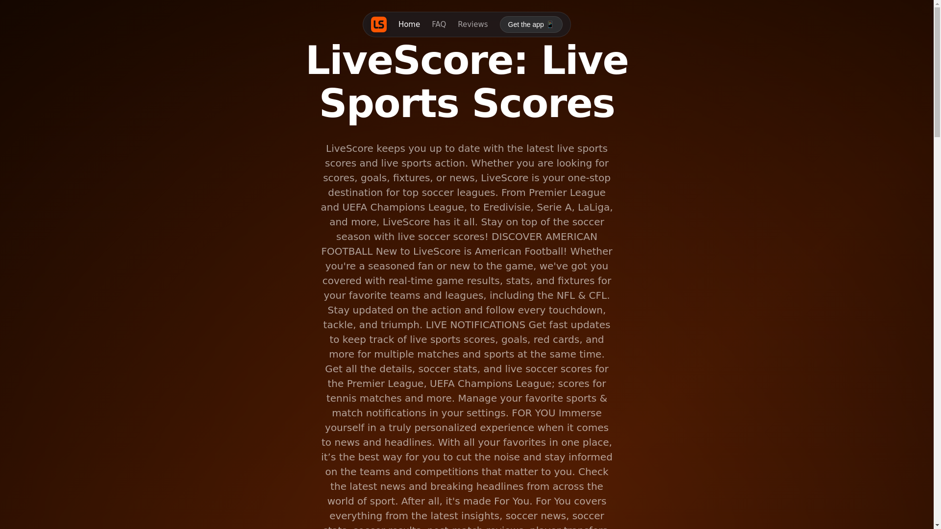 website screenshot of https://livescores.pages.dev/