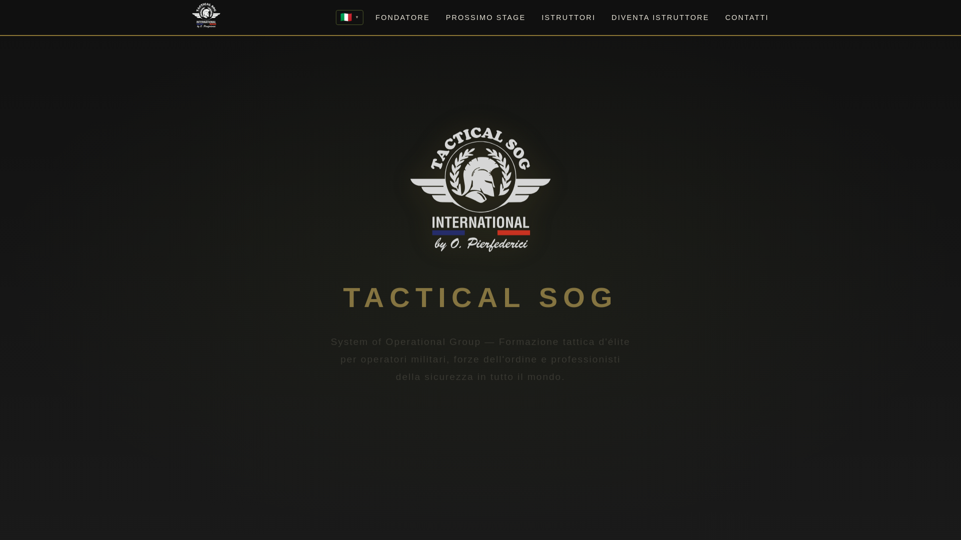 website screenshot of https://tacticalsog.com