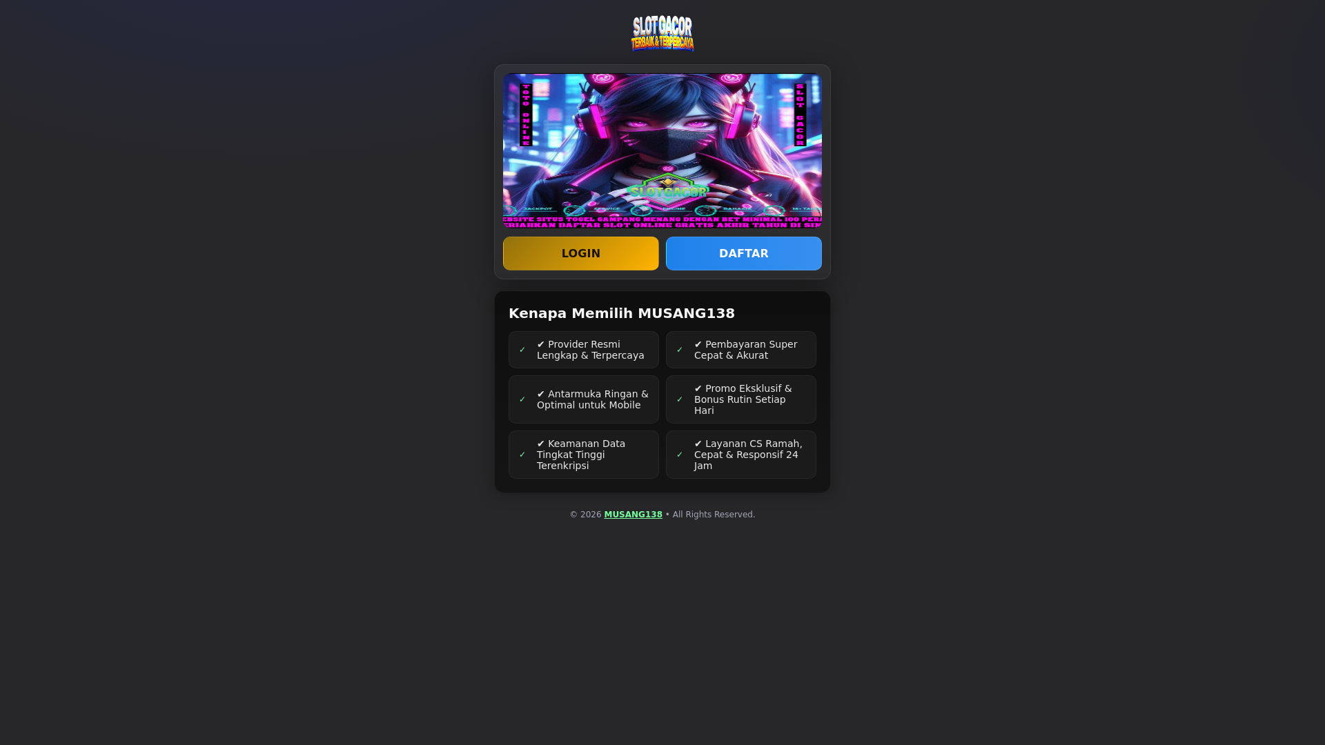 website screenshot of https://musangbetina.pages.dev/