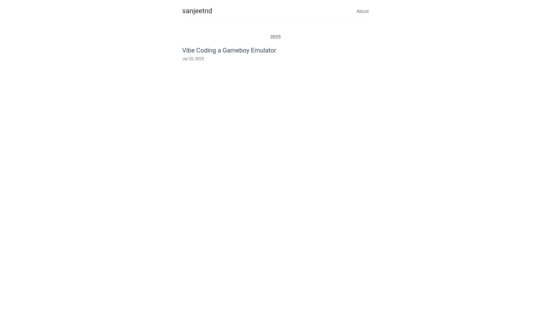 website screenshot of https://sanjeetnd.pages.dev/