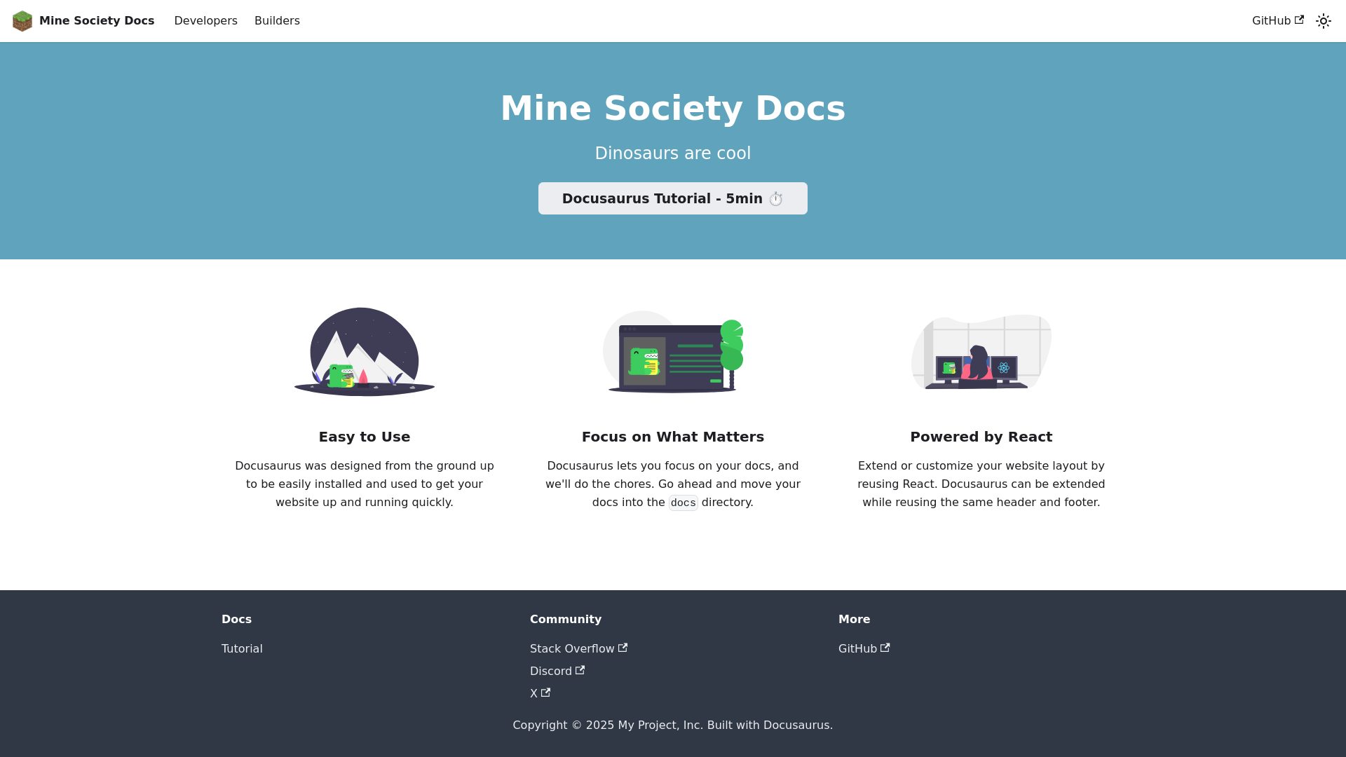 website screenshot of https://minesociety-docs.pages.dev/