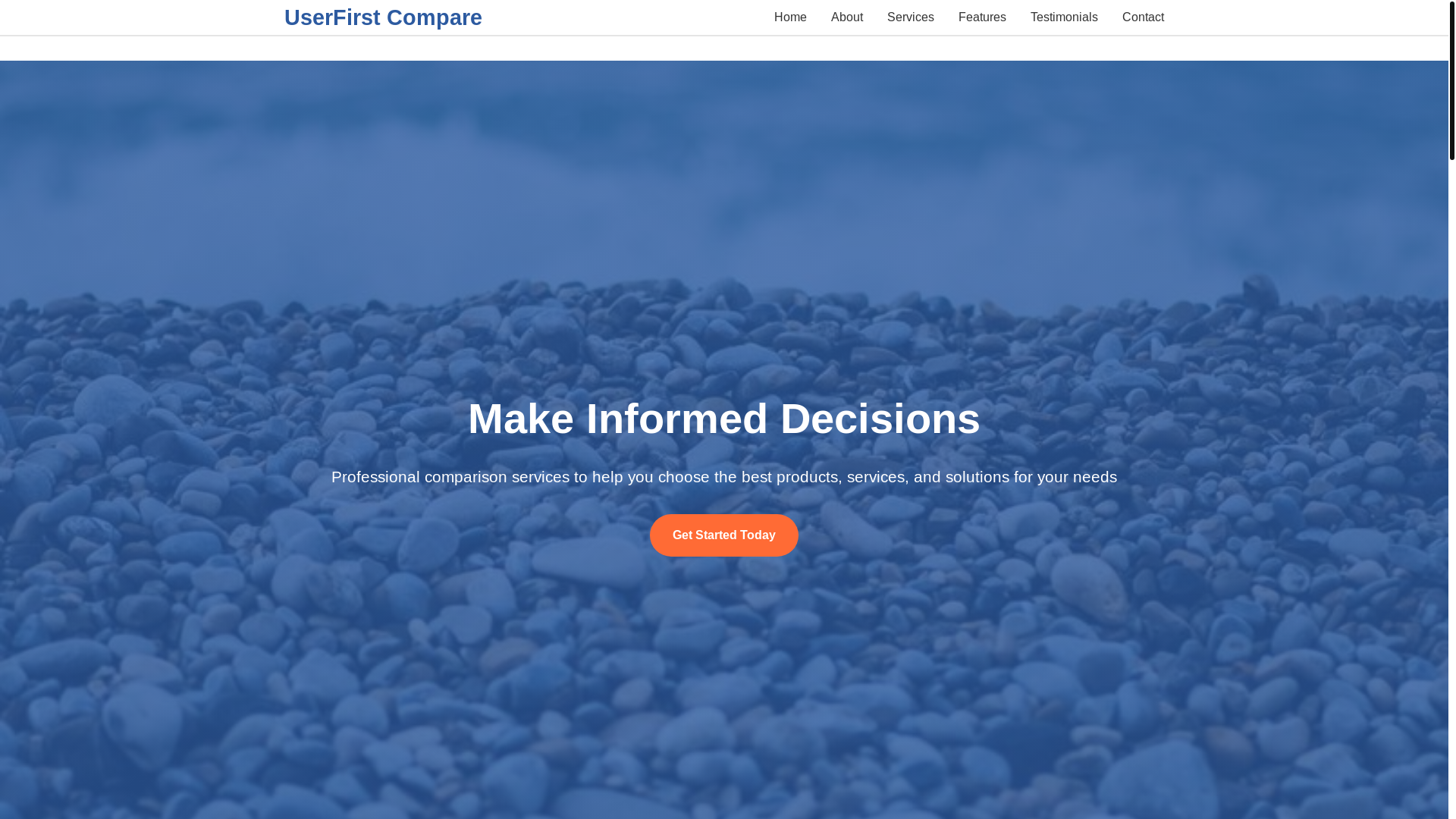 website screenshot of https://userfirstcompare.shop/