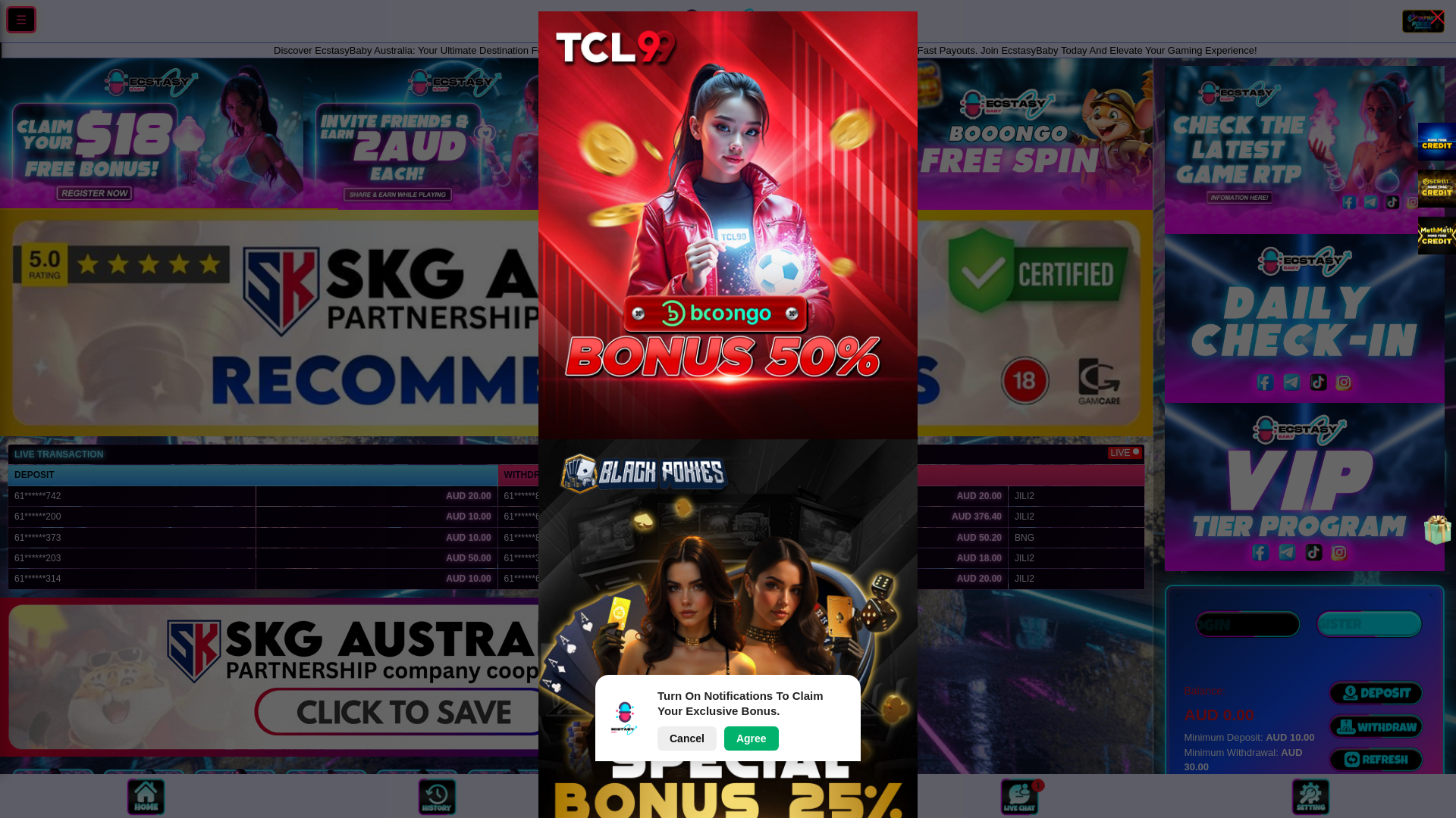 website screenshot of https://ecstasybaby.wiki