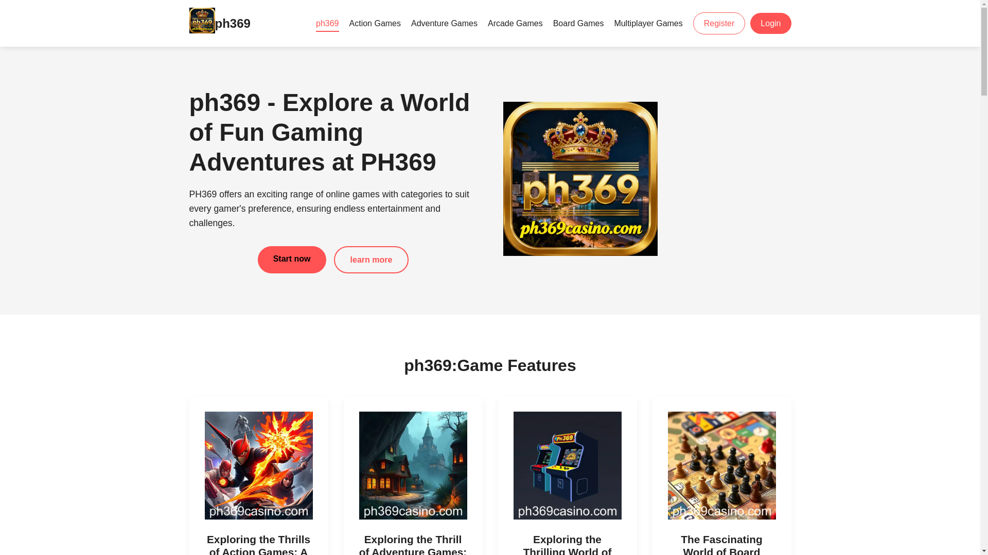 website screenshot of https://ph369casino.com/