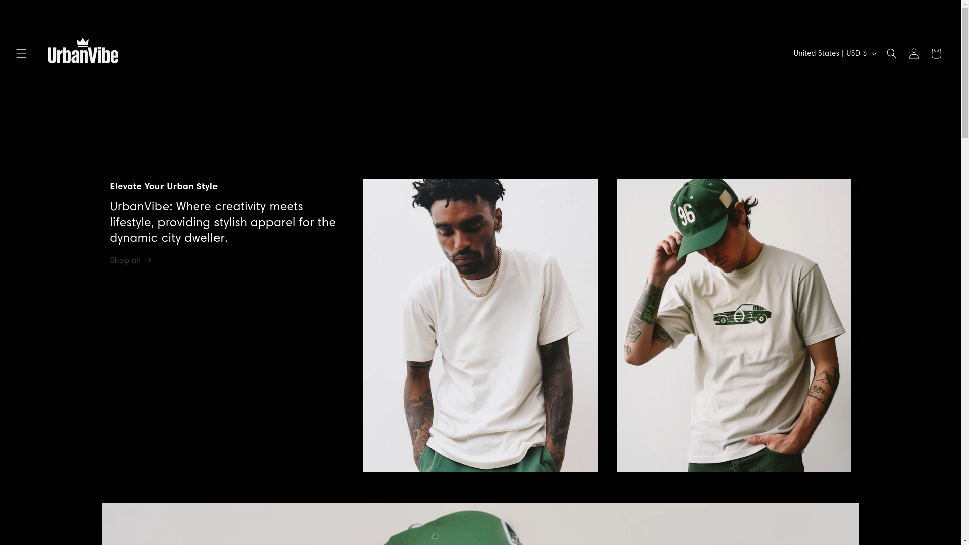 website screenshot of https://urbanvibestore.us/