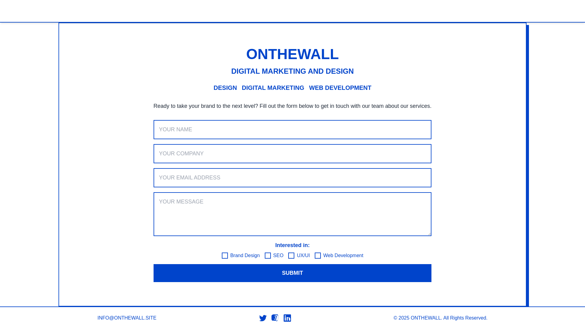 website screenshot of https://onthewall.site/
