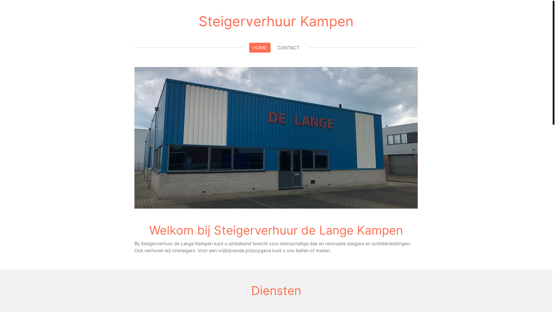website screenshot of https://delange-kampen.nl/