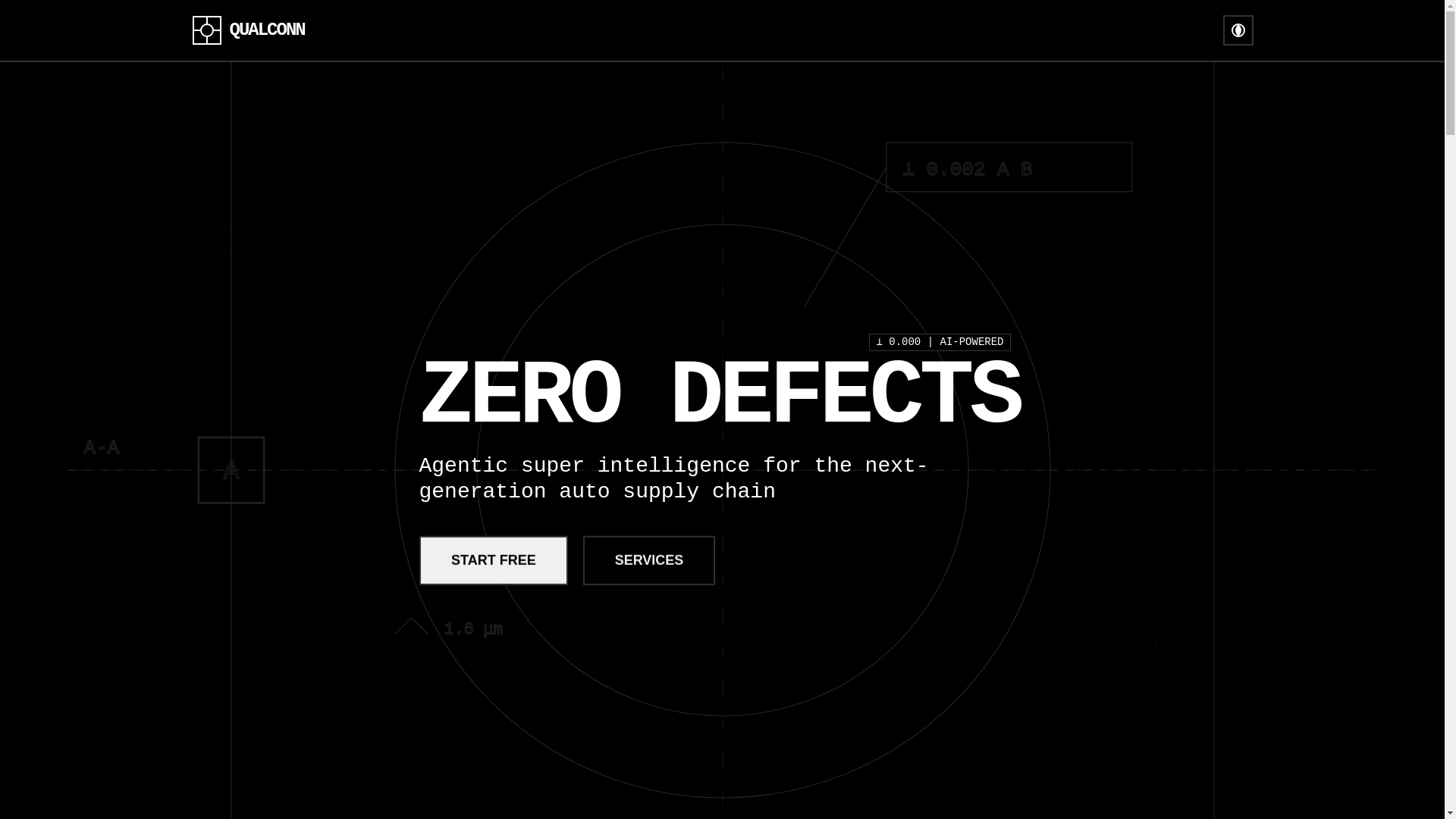 website screenshot of https://qualconn.ai/