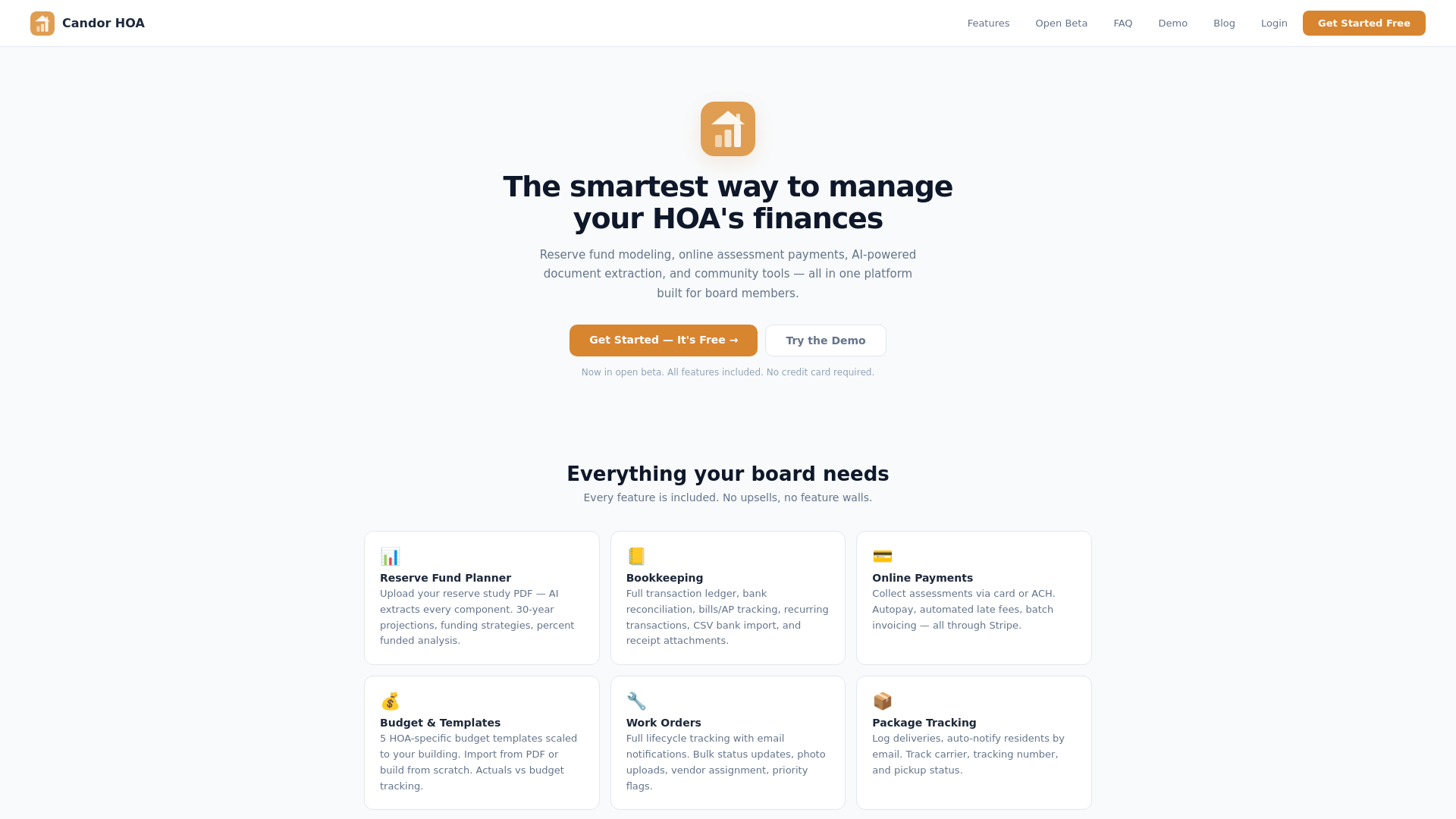 website screenshot of https://candorhoa.com/