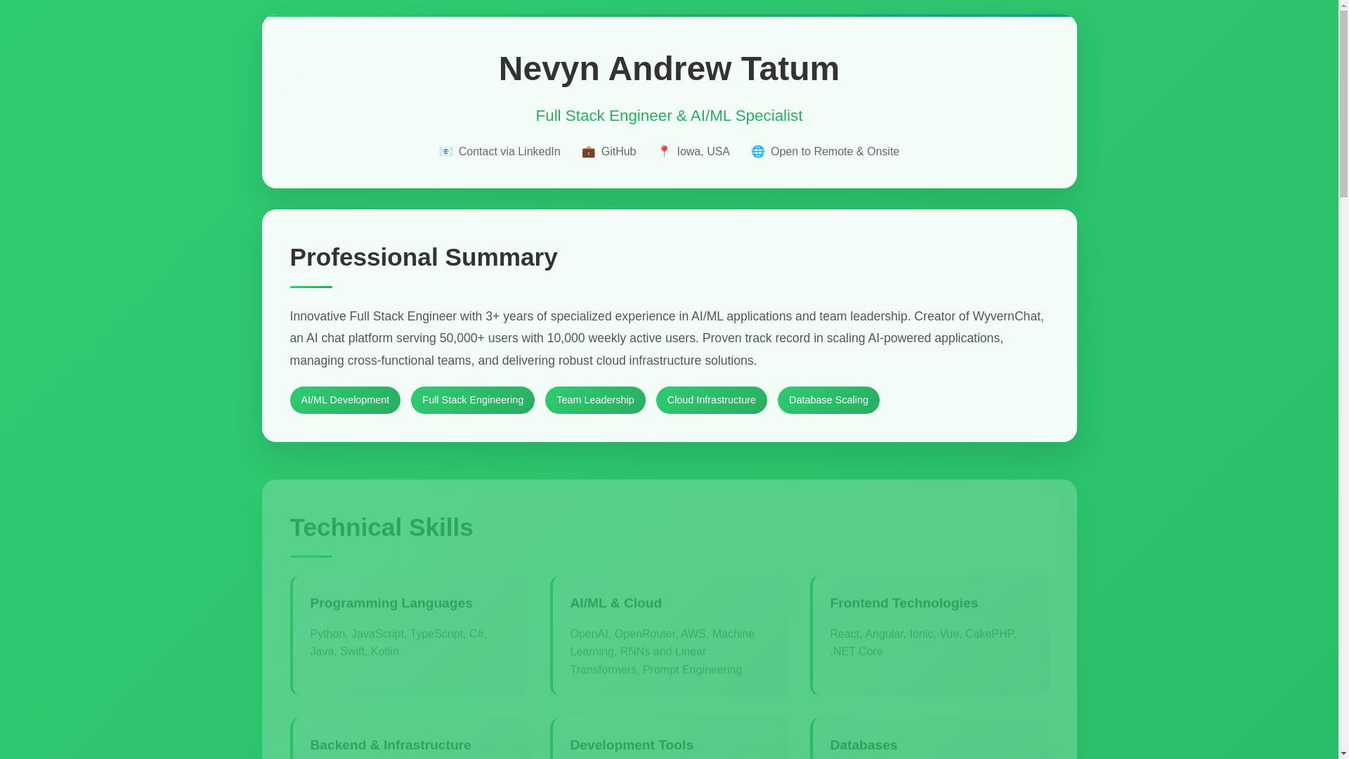 website screenshot of https://nevyn-portfolio.pages.dev/