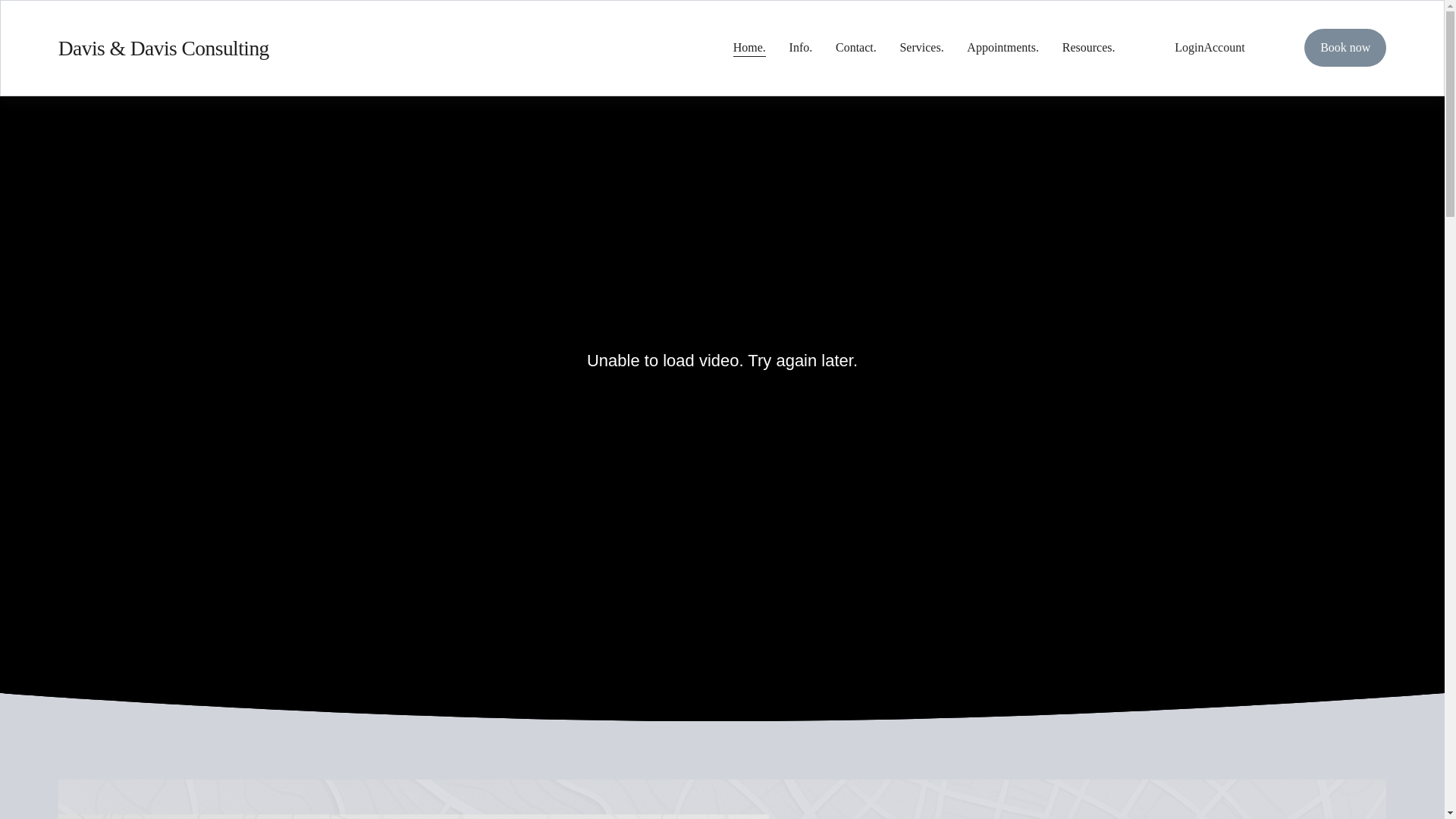 website screenshot of https://davisdavisconsulting.com/
