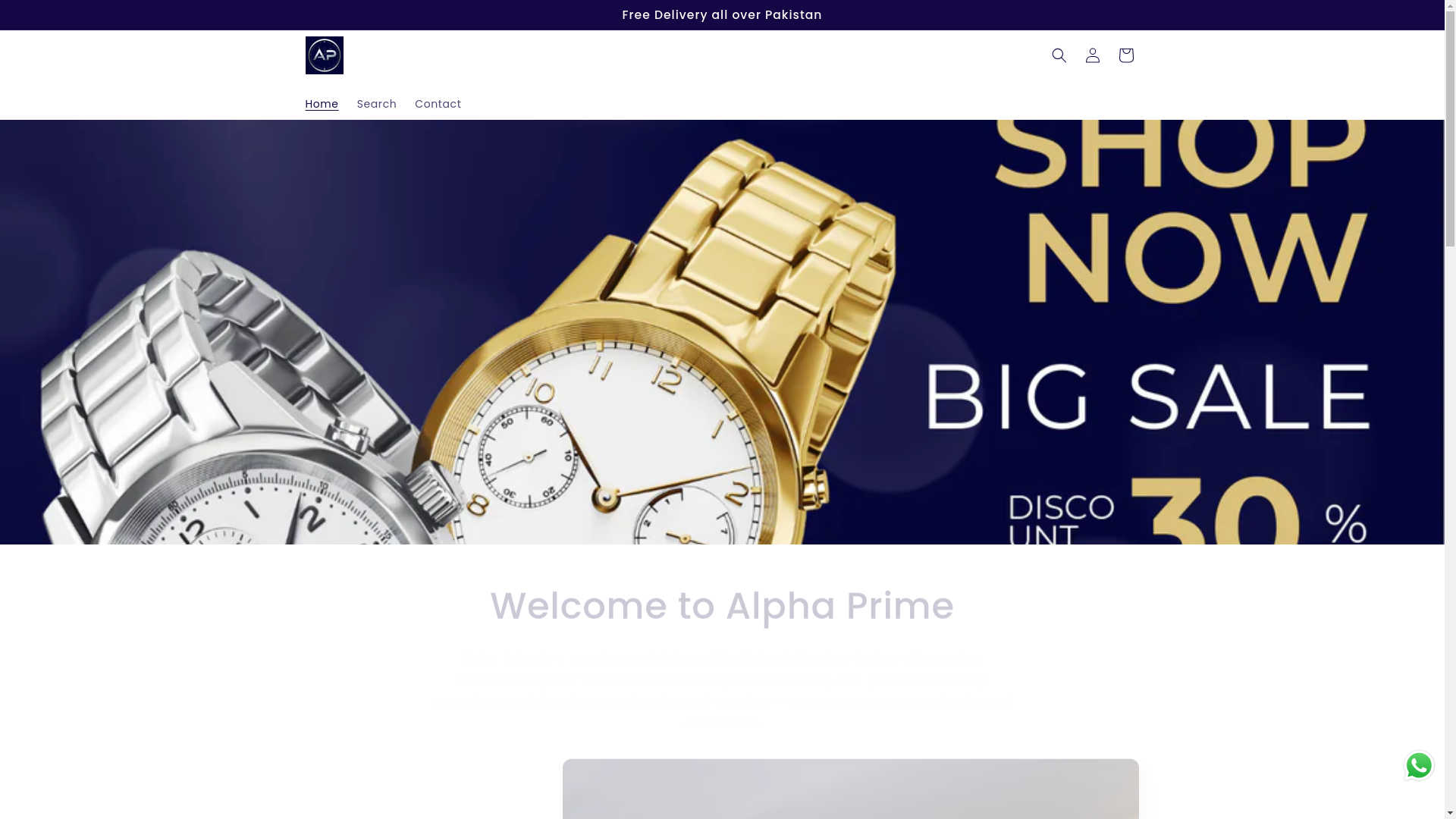 website screenshot of https://alphaprimeofficial.store/