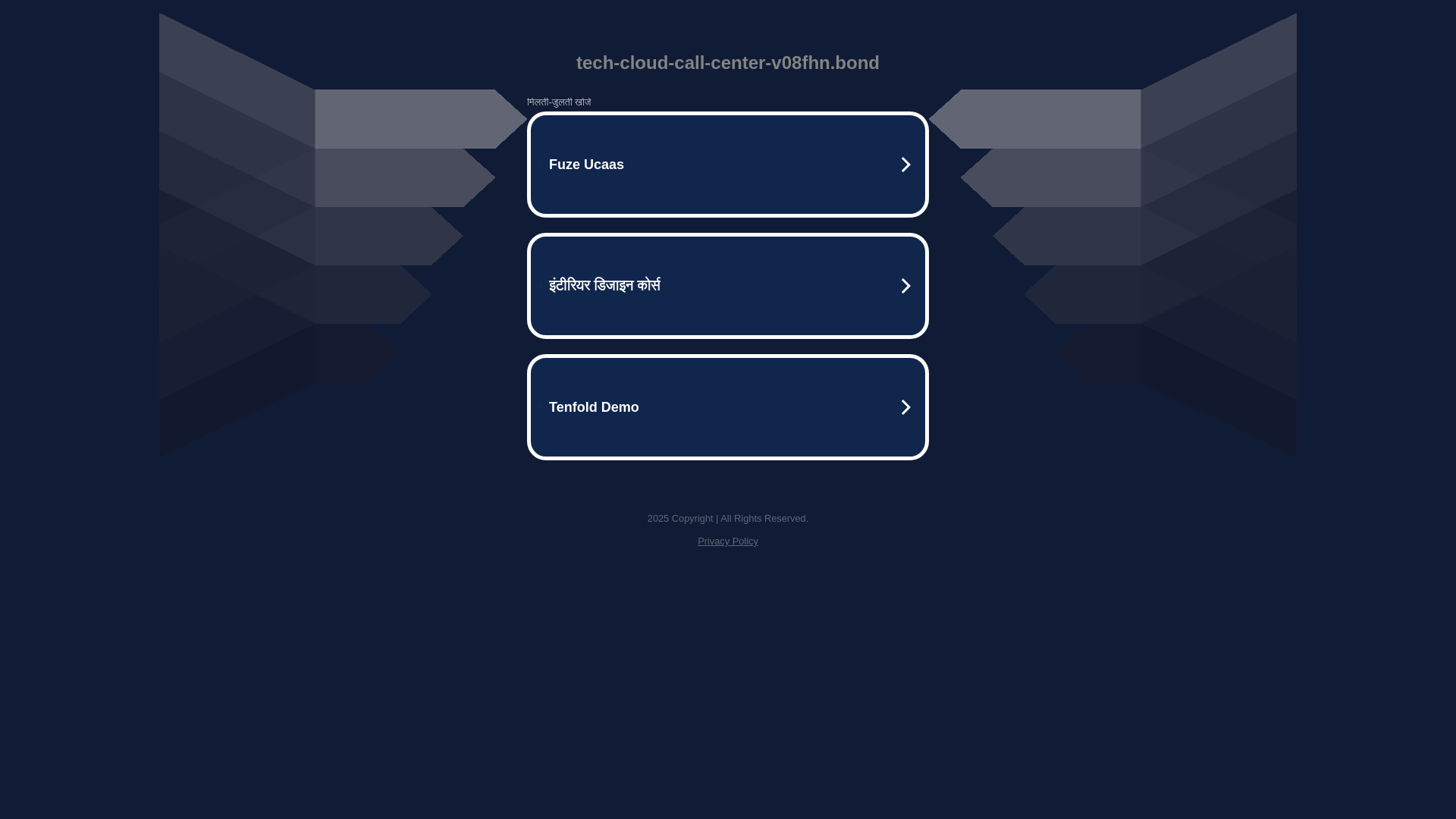 website screenshot of https://tech-cloud-call-center-v08fhn.bond/