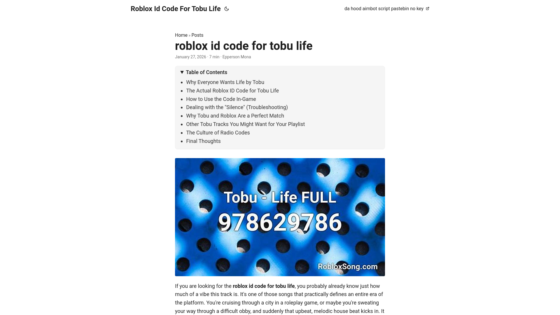 website screenshot of https://robloxidcodefortobulife.pages.dev/