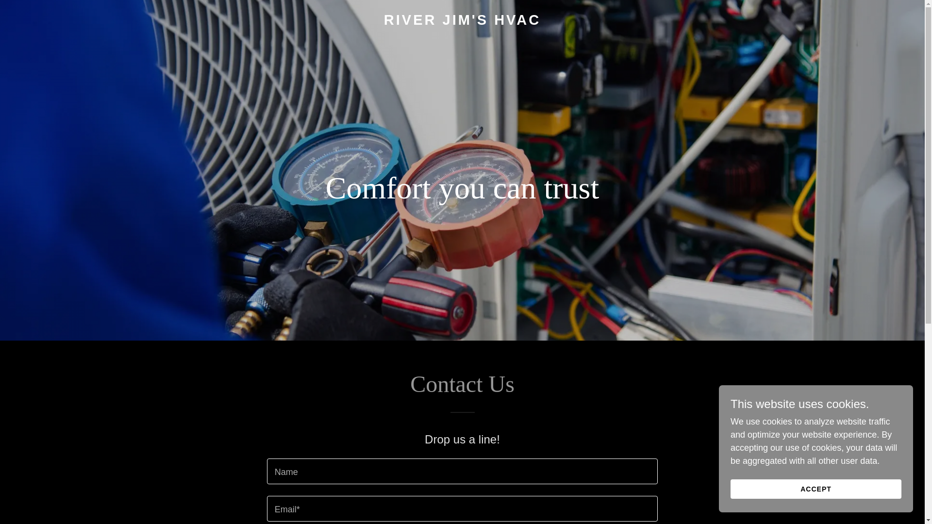 website screenshot of https://riverjimshvac.com/