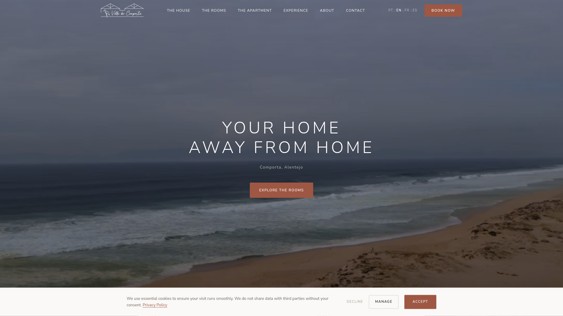 website screenshot of https://villadacomporta.net/
