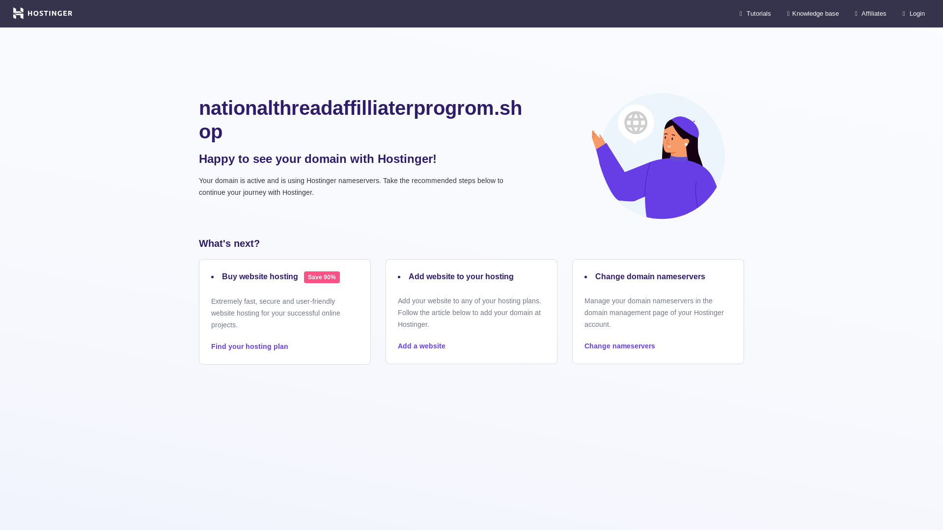 website screenshot of https://nationalthreadaffilliaterprogrom.shop/