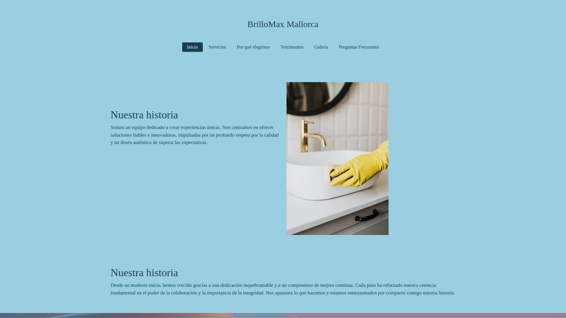 website screenshot of https://brillomaxmallorca.com/