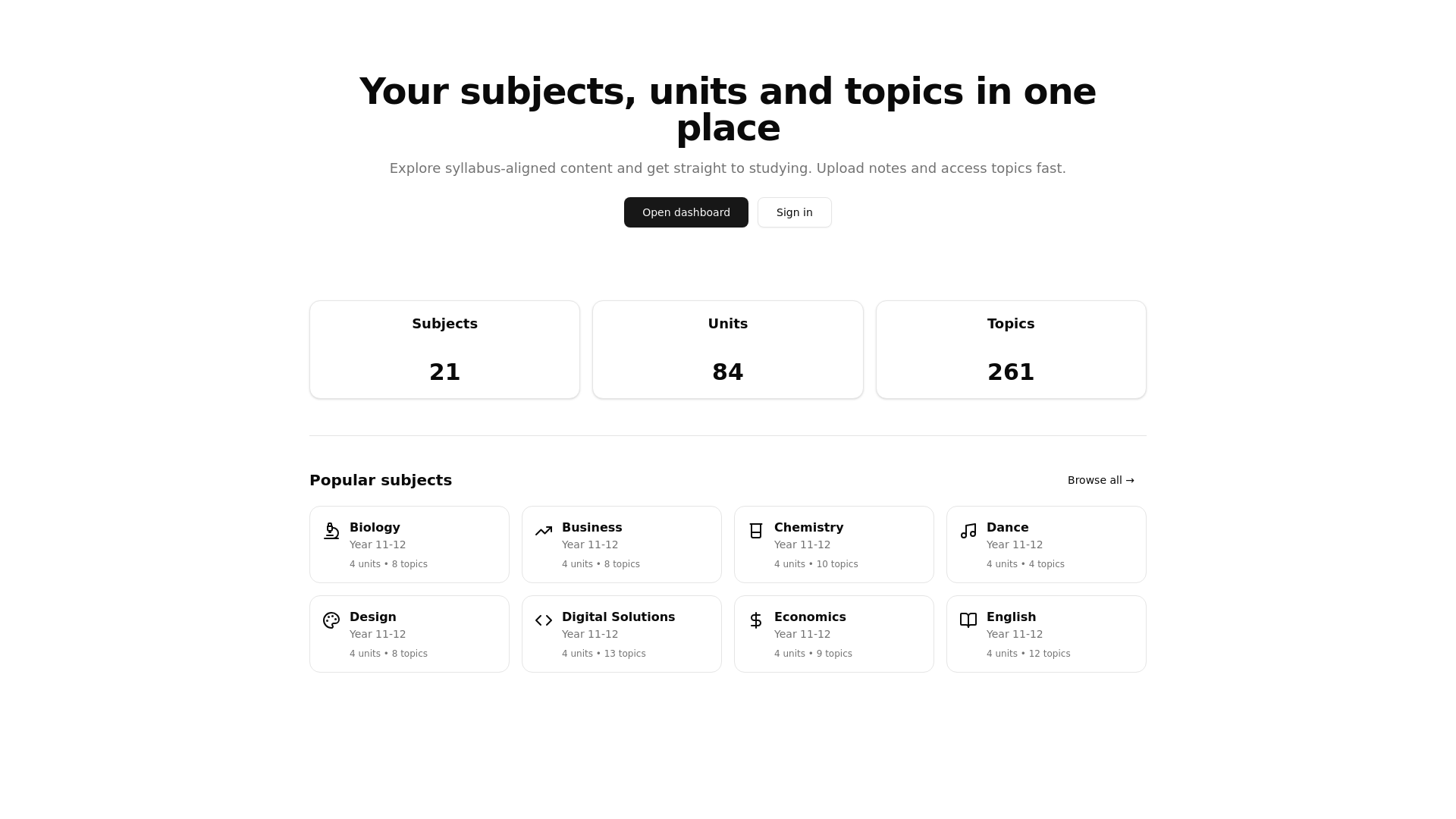 website screenshot of https://externalexams.com/