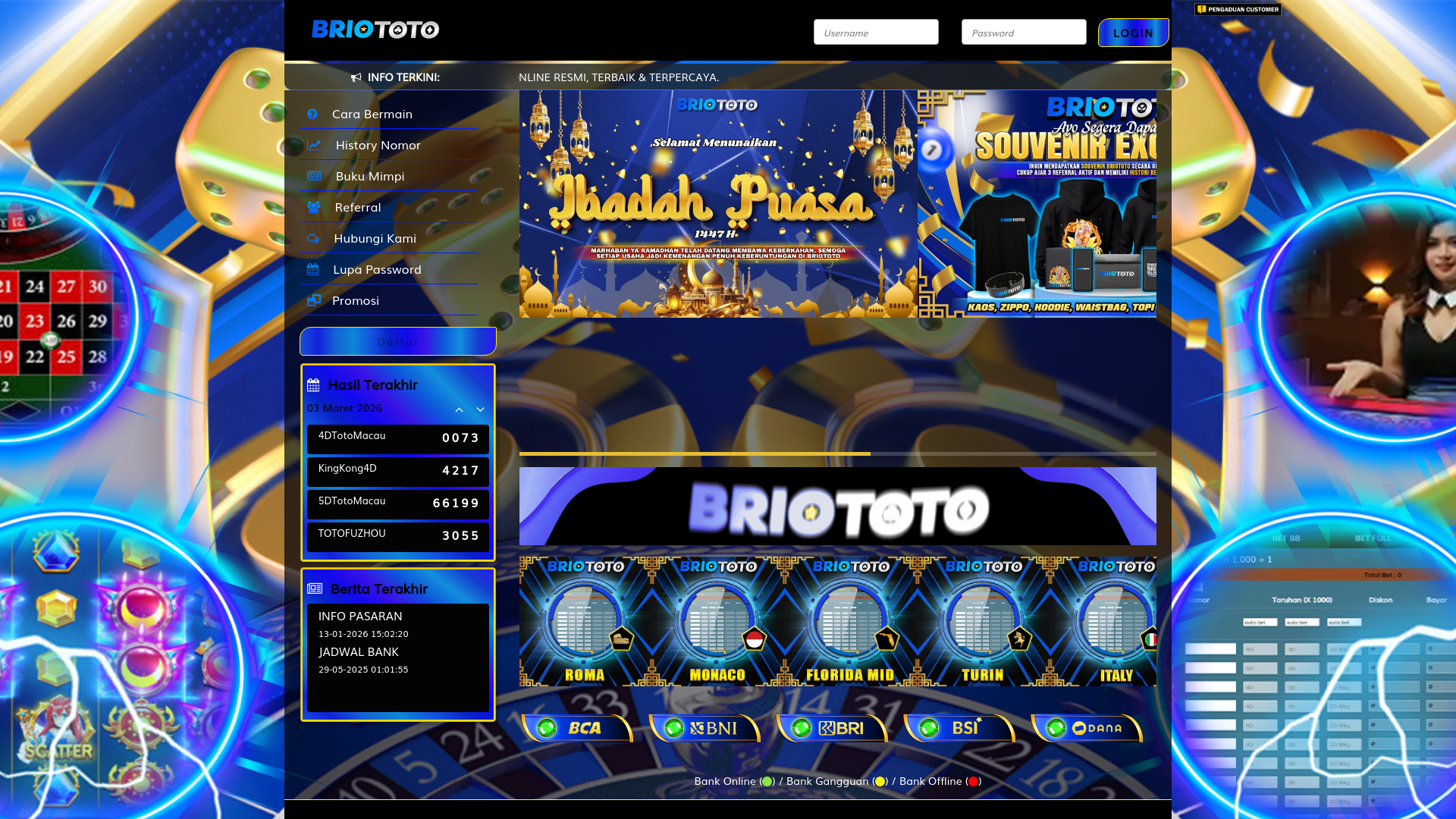 website screenshot of https://briototo87.com