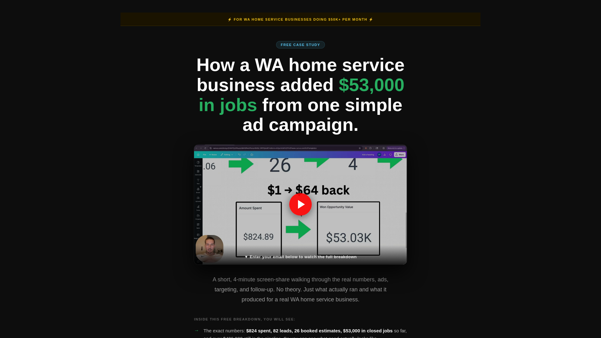 website screenshot of https://teamlocalleadmachine.com/