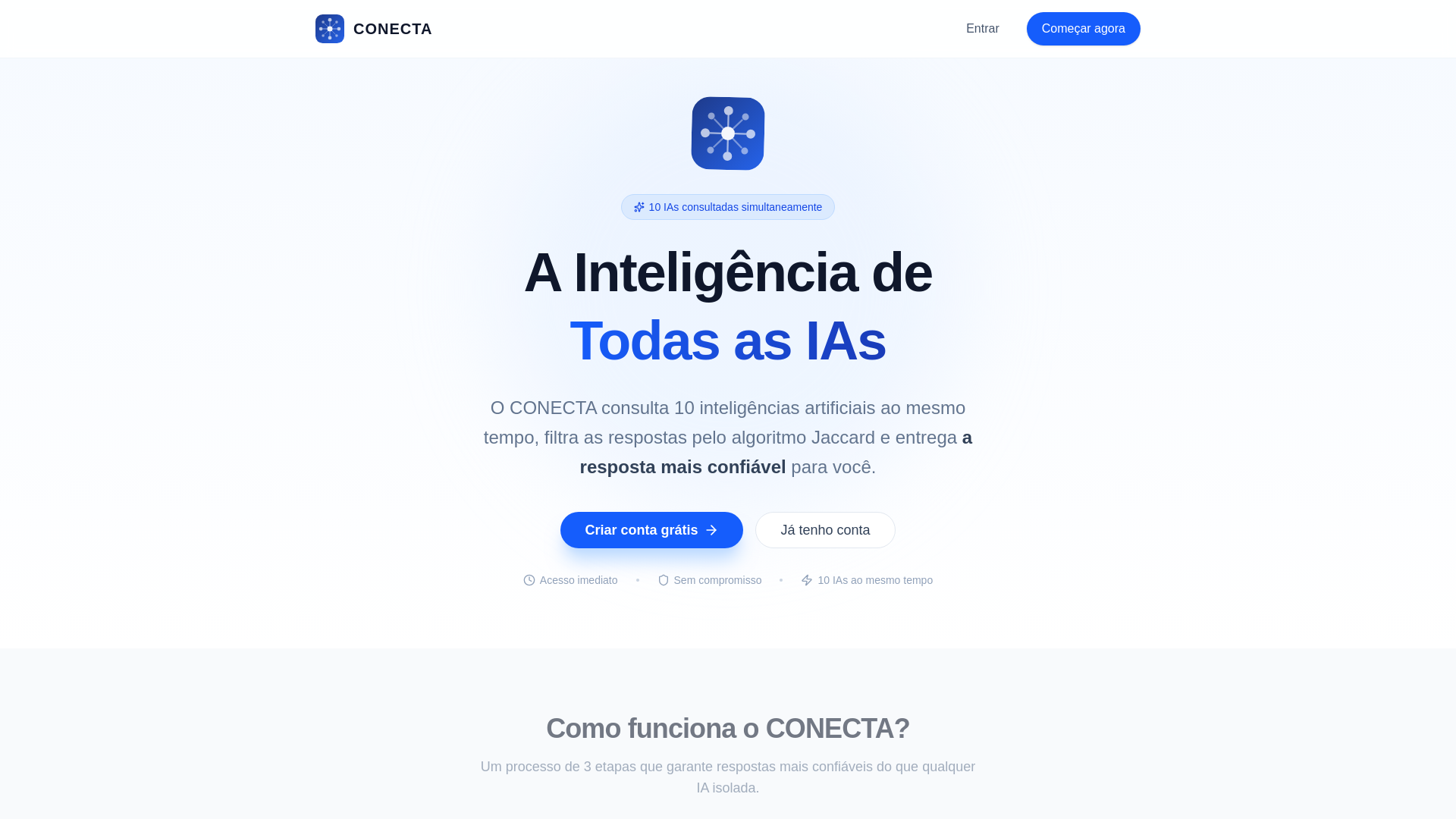 website screenshot of https://conectaia.com.br/