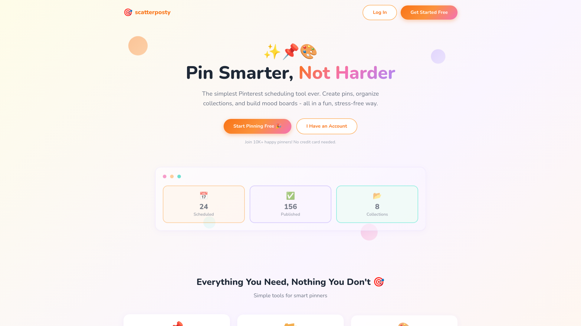 website screenshot of https://scatterposty.com